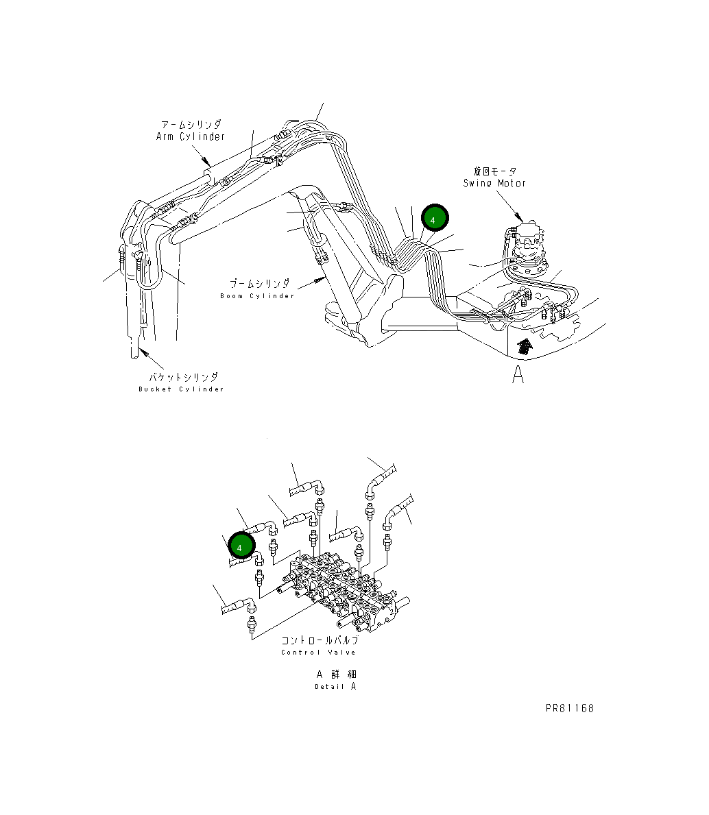 Шланг YM172425-78140 Komatsu