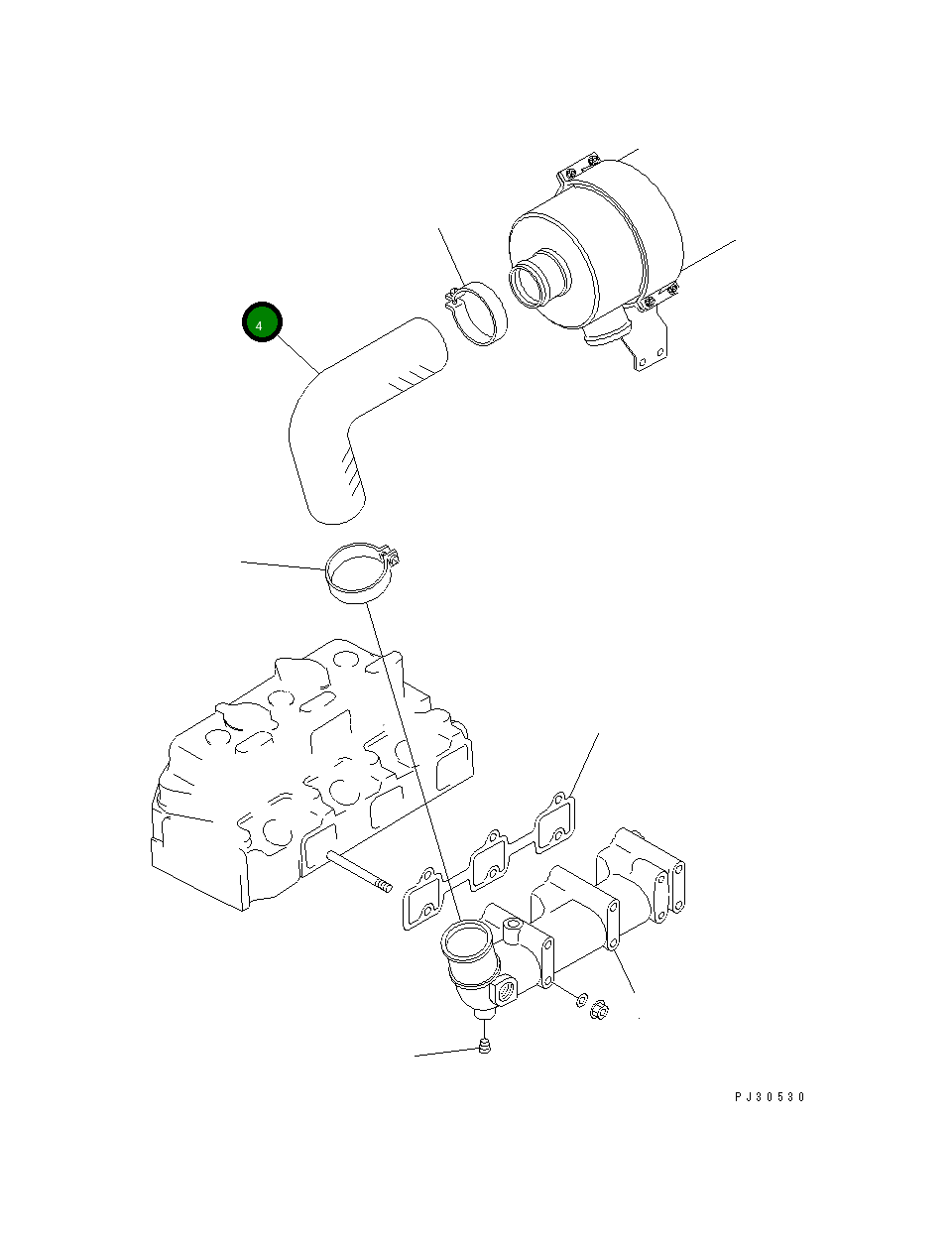 Шланг YM129335-12551 Komatsu