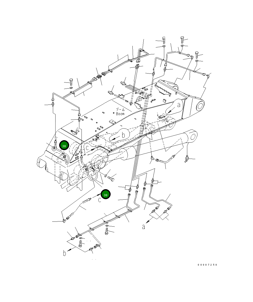 Шланг 21N-72-36380 Komatsu