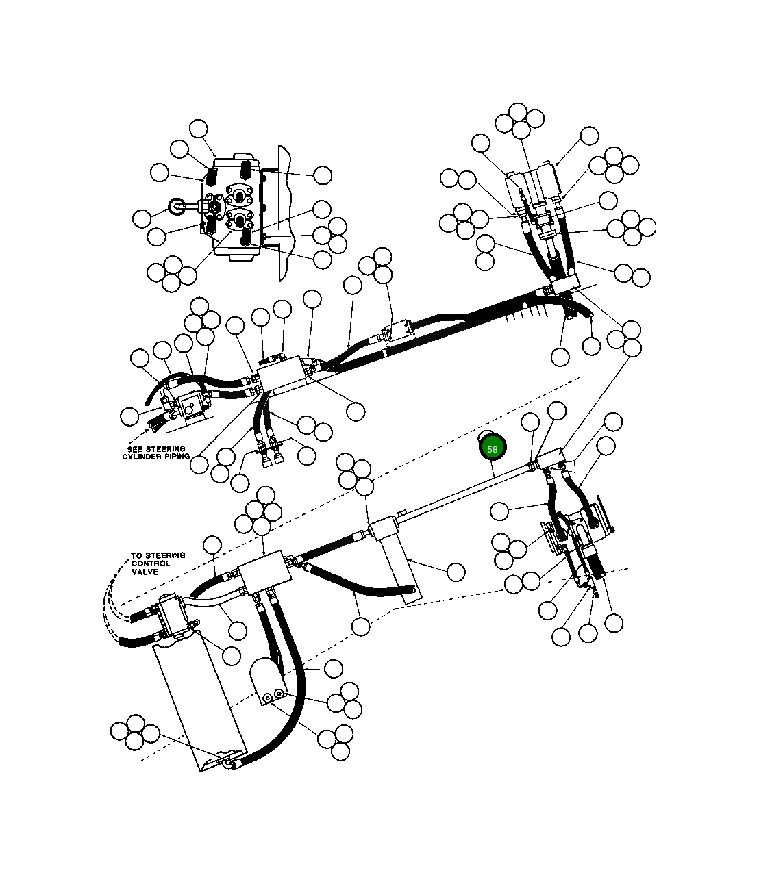 Шланг HA6458 Komatsu