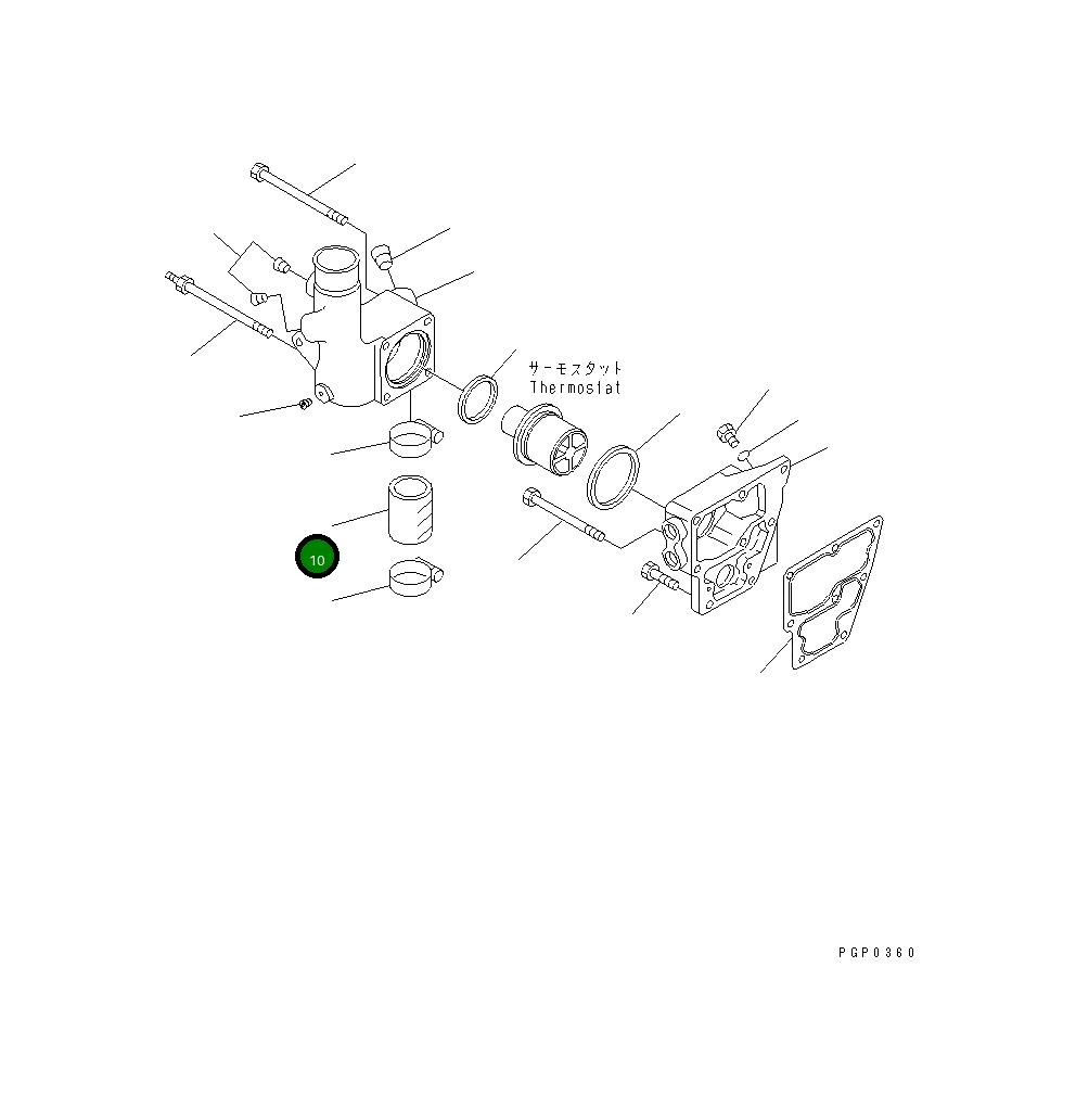 Шланг CU3820667 Komatsu