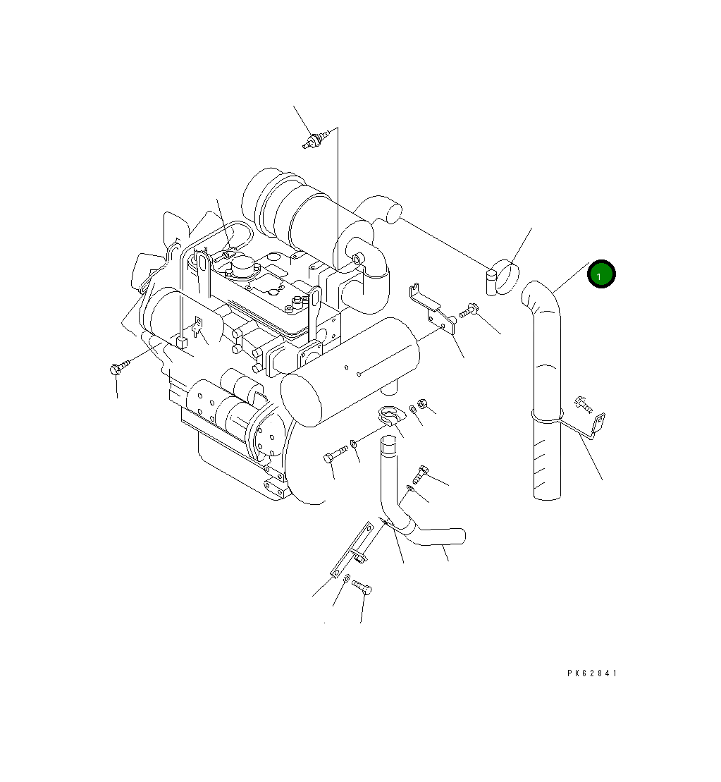 Шланг 21U-01-21610 Komatsu