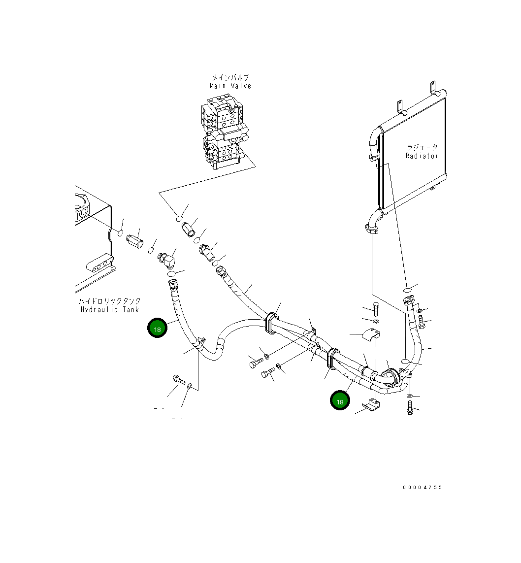 Шланг 21W-62-48421 Komatsu