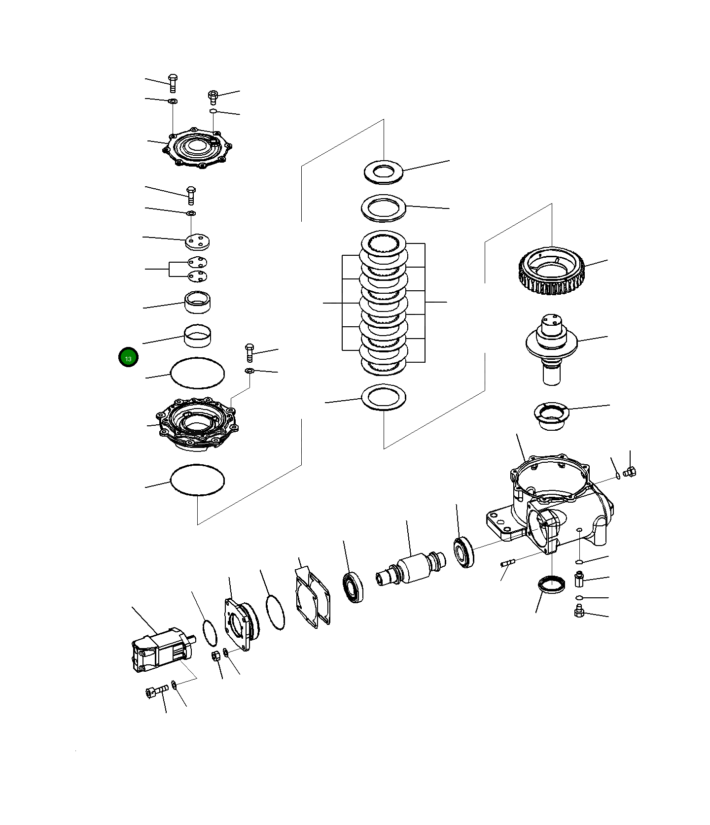 Втулка 23H-70-13240 Komatsu