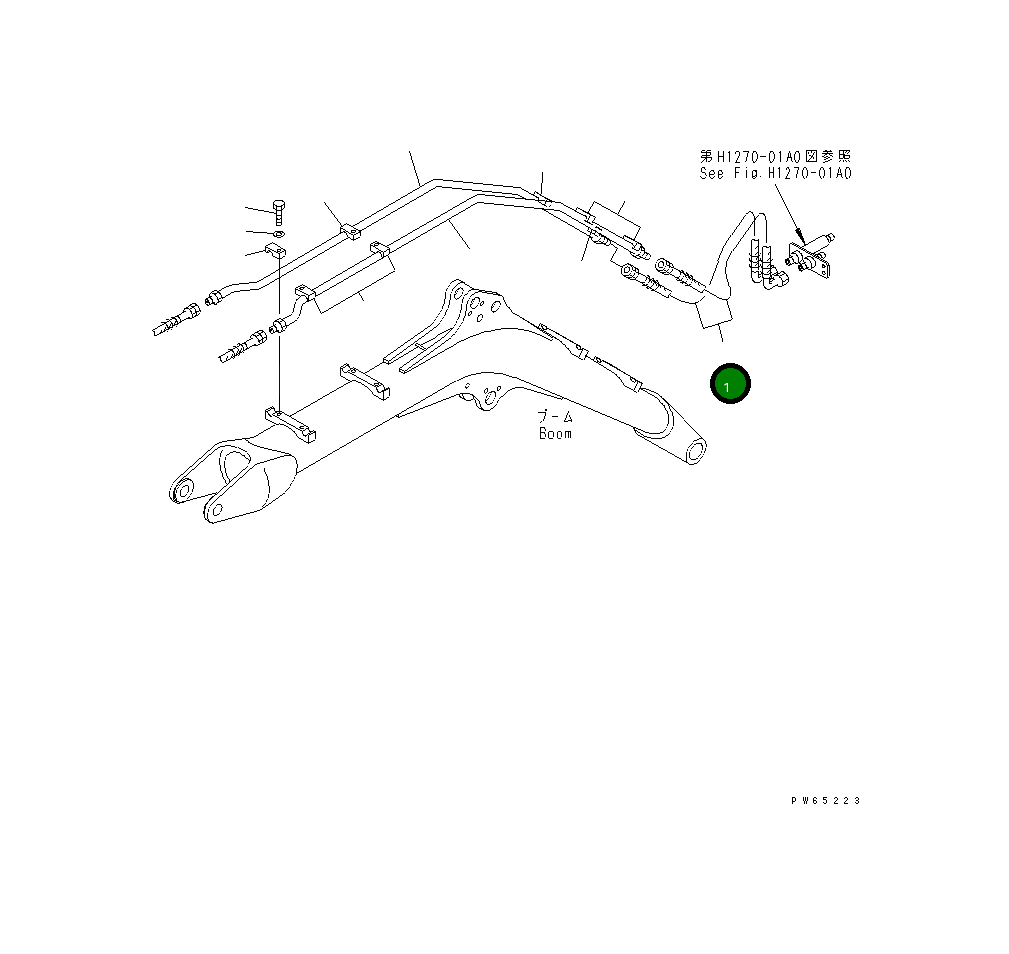Шланг 22J-973-1931 Komatsu