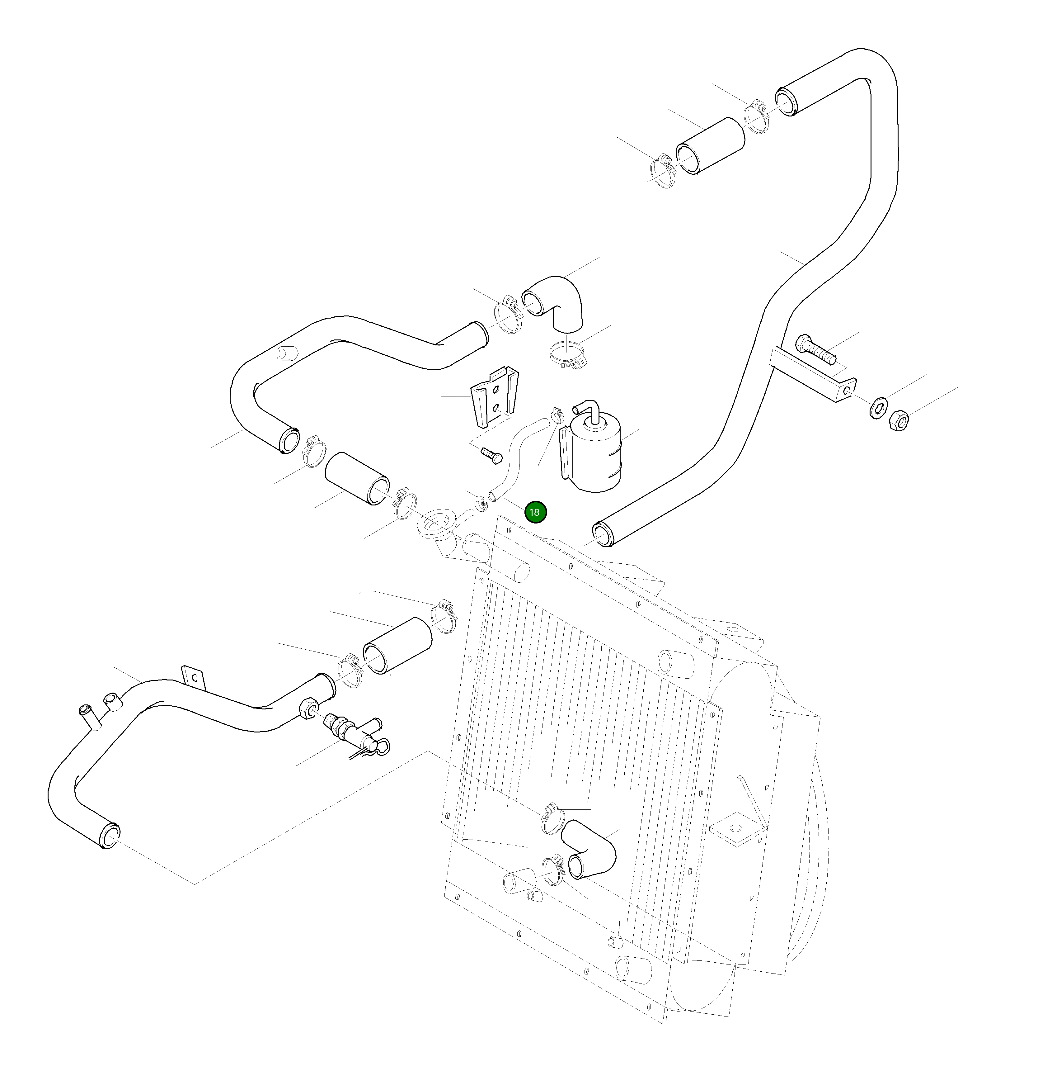 Шланг 42R-09-H0890 Komatsu
