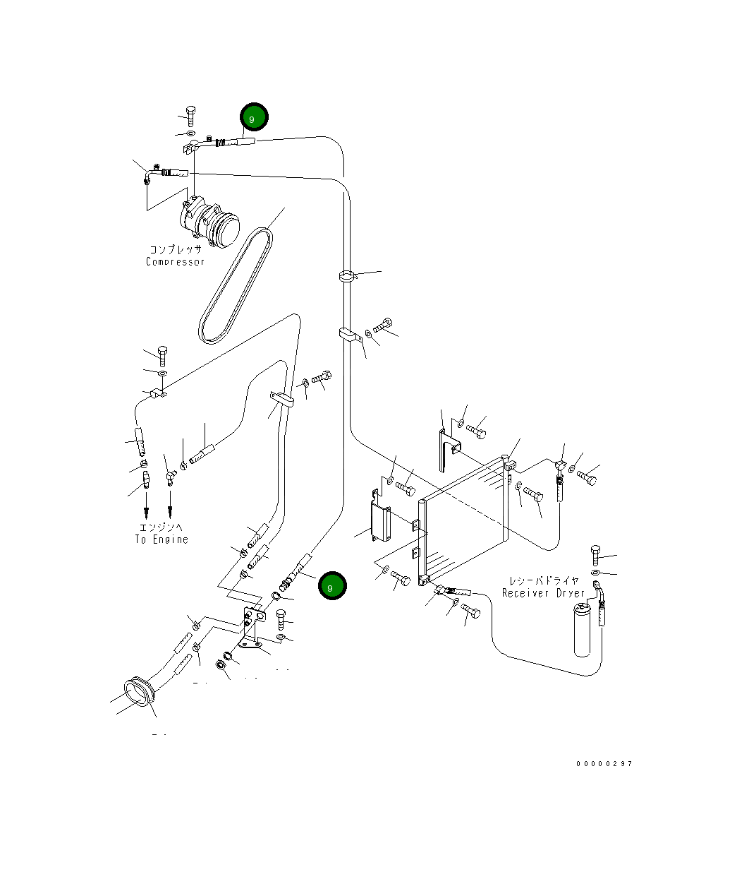Шланг 21W-979-4140 Komatsu
