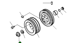 Гайка - HEX FLANGE 1239 276 H1 Komatsu