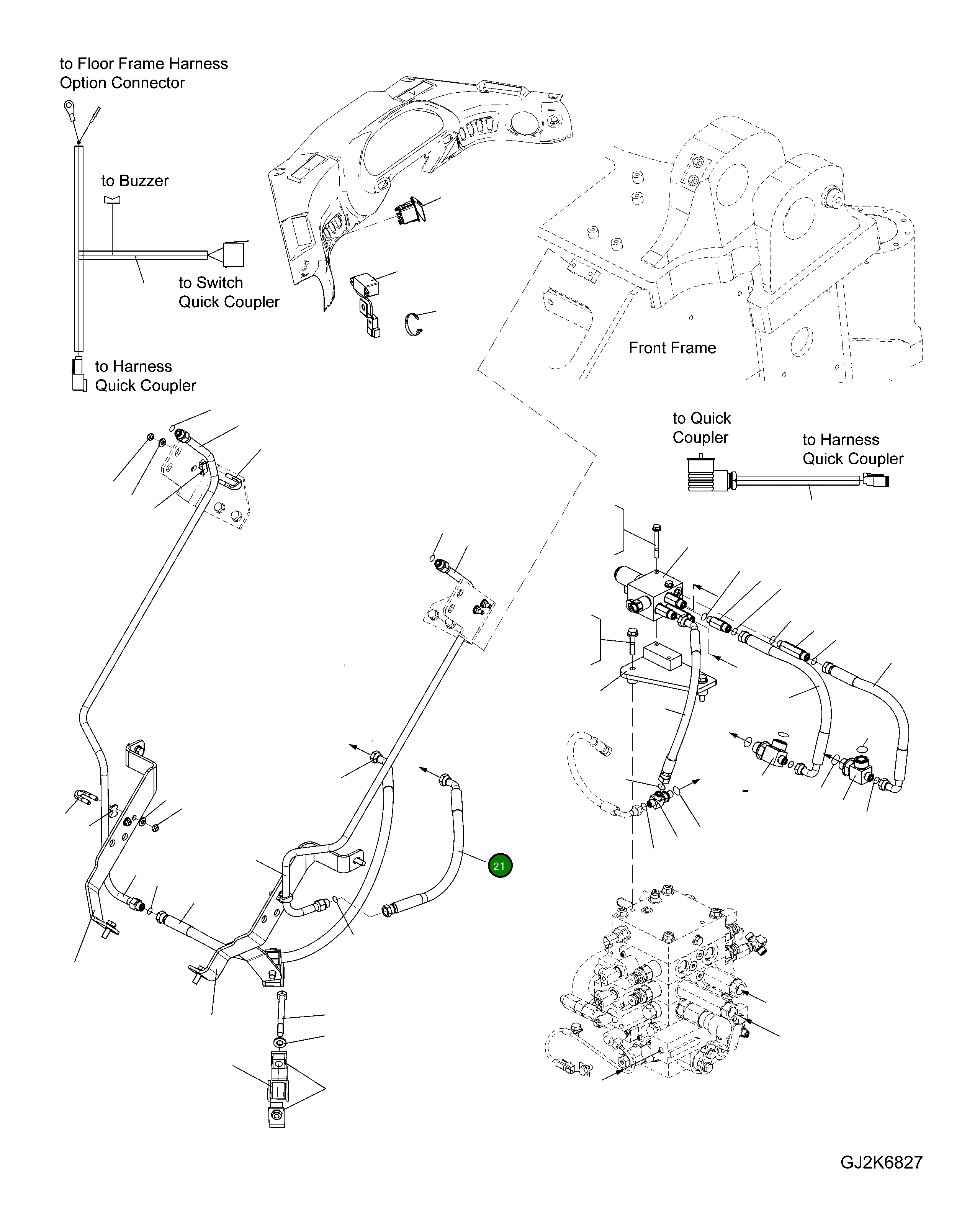 Шланг 424-T90-H140 Komatsu