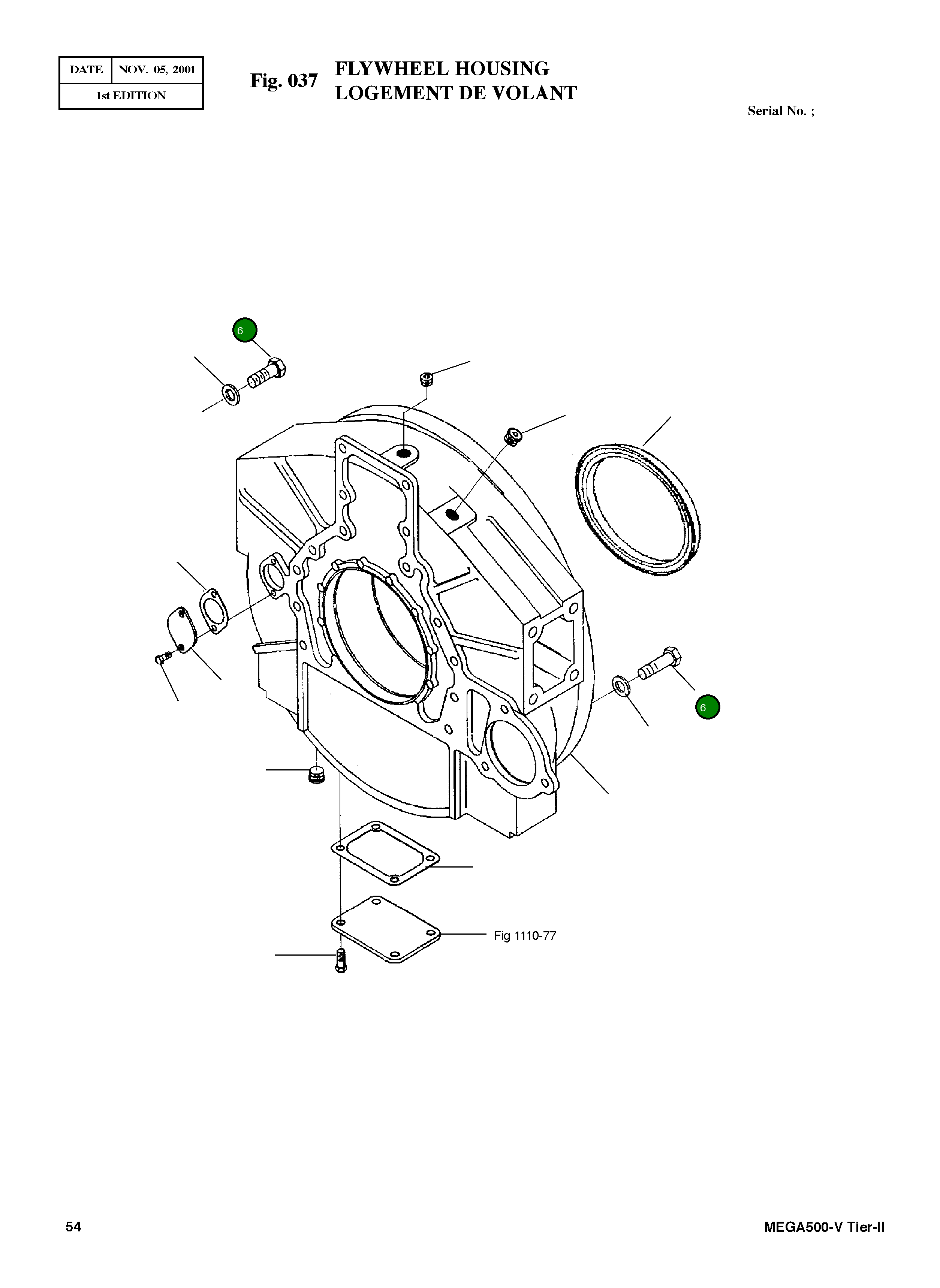 Винт M16X2.0X55 3022148 Komatsu