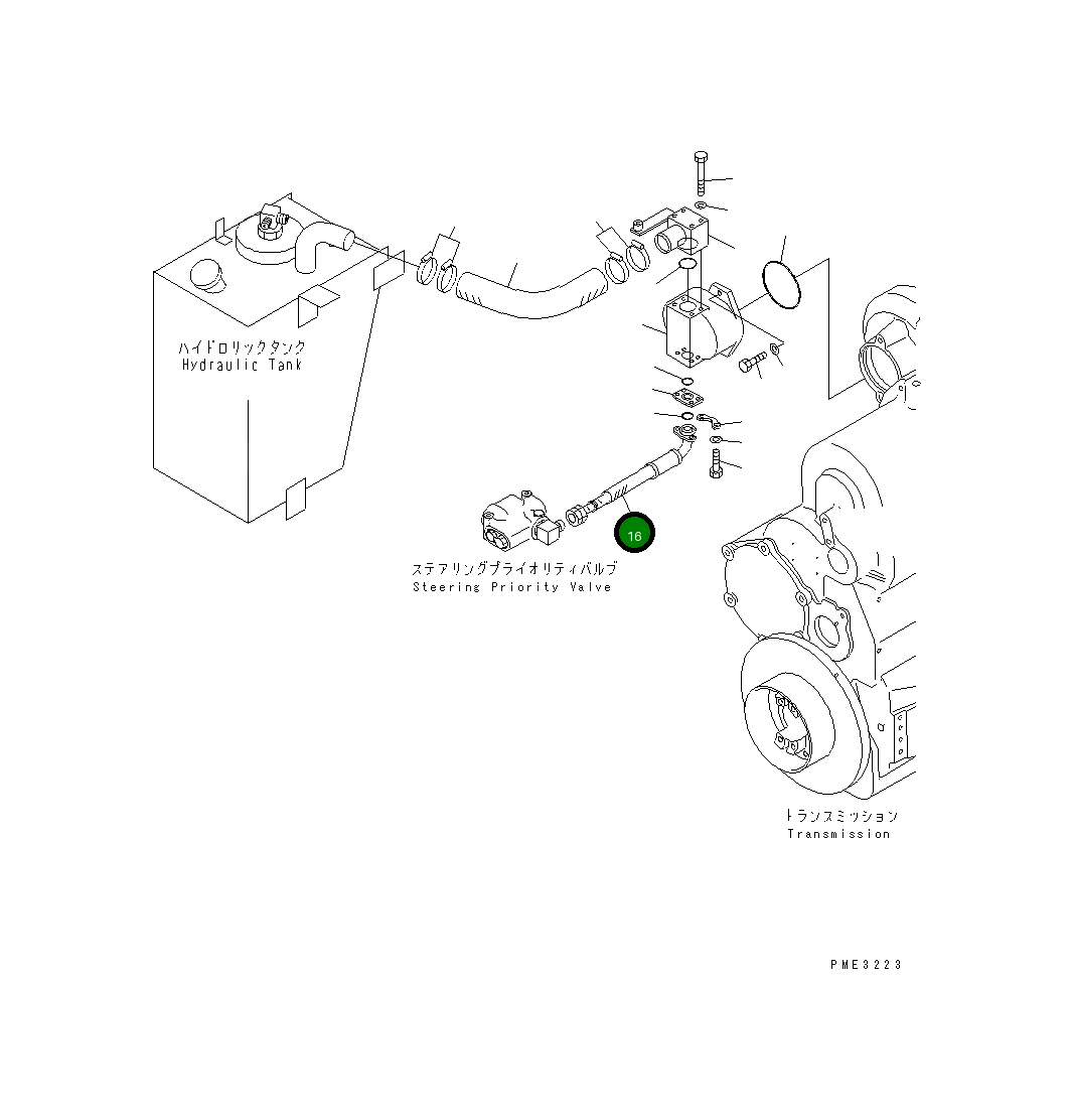 Шланг 416-62-23431 Komatsu