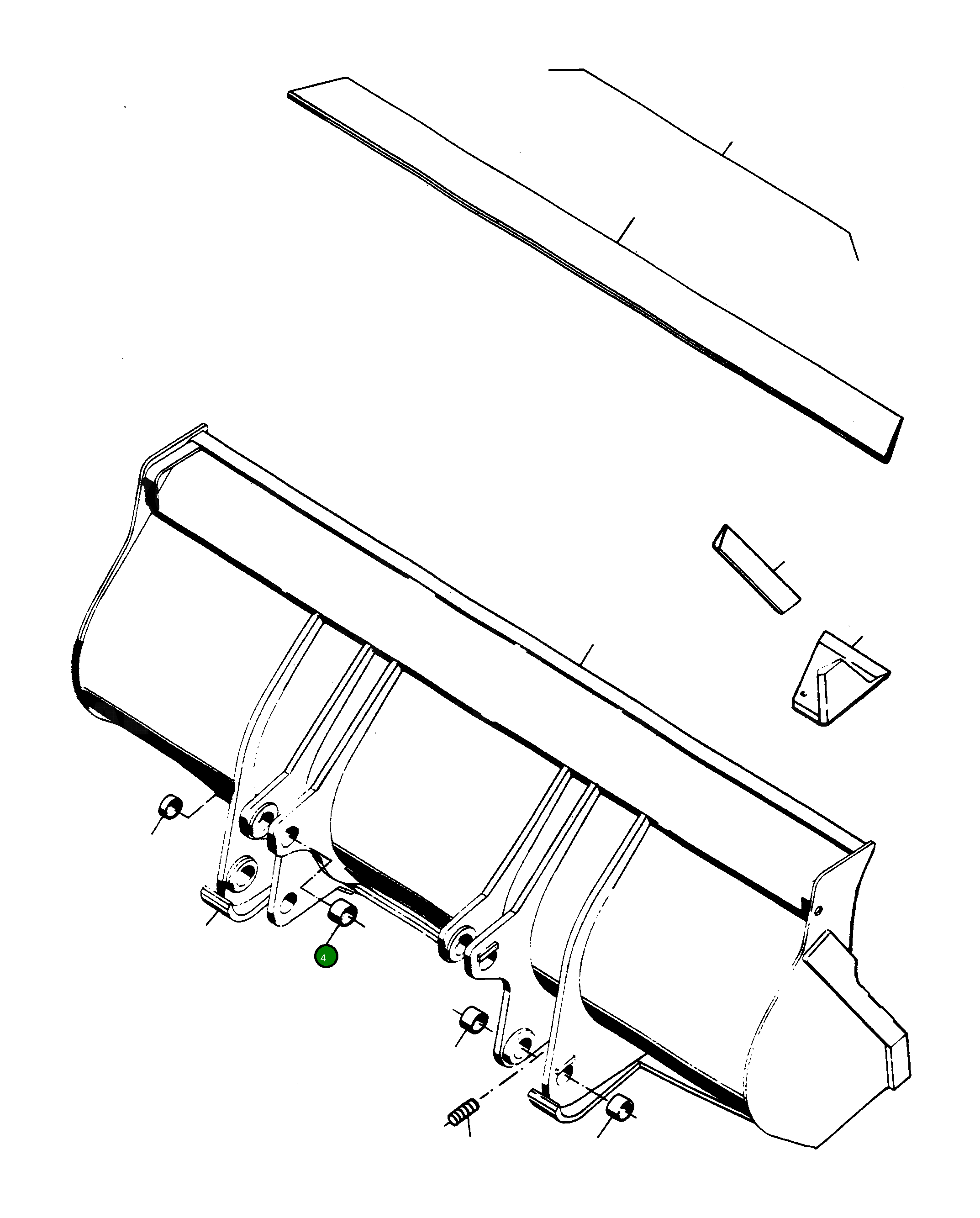 Втулка 2947633M1 Komatsu