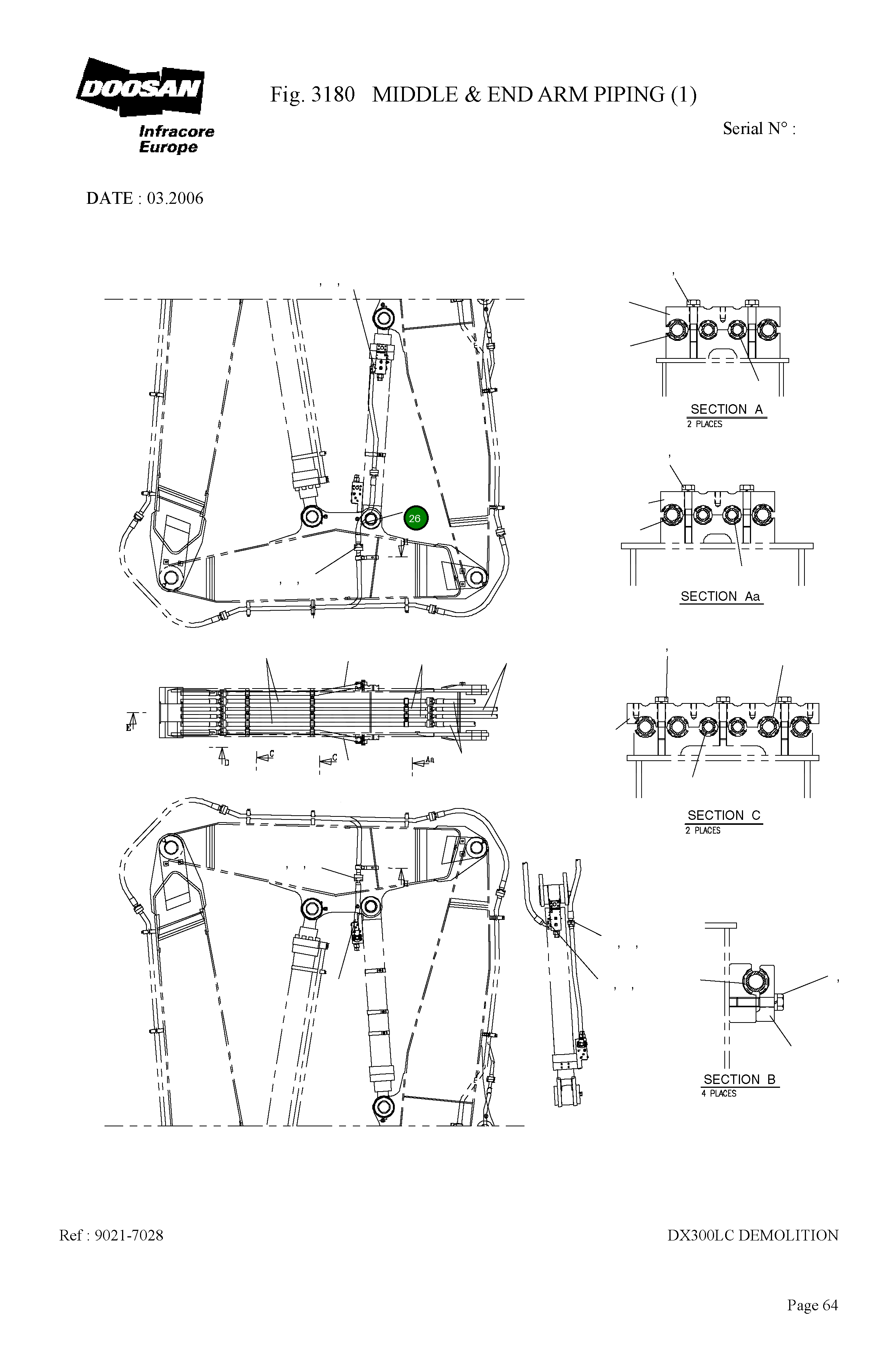 Шланг 9184-1008D18 Komatsu