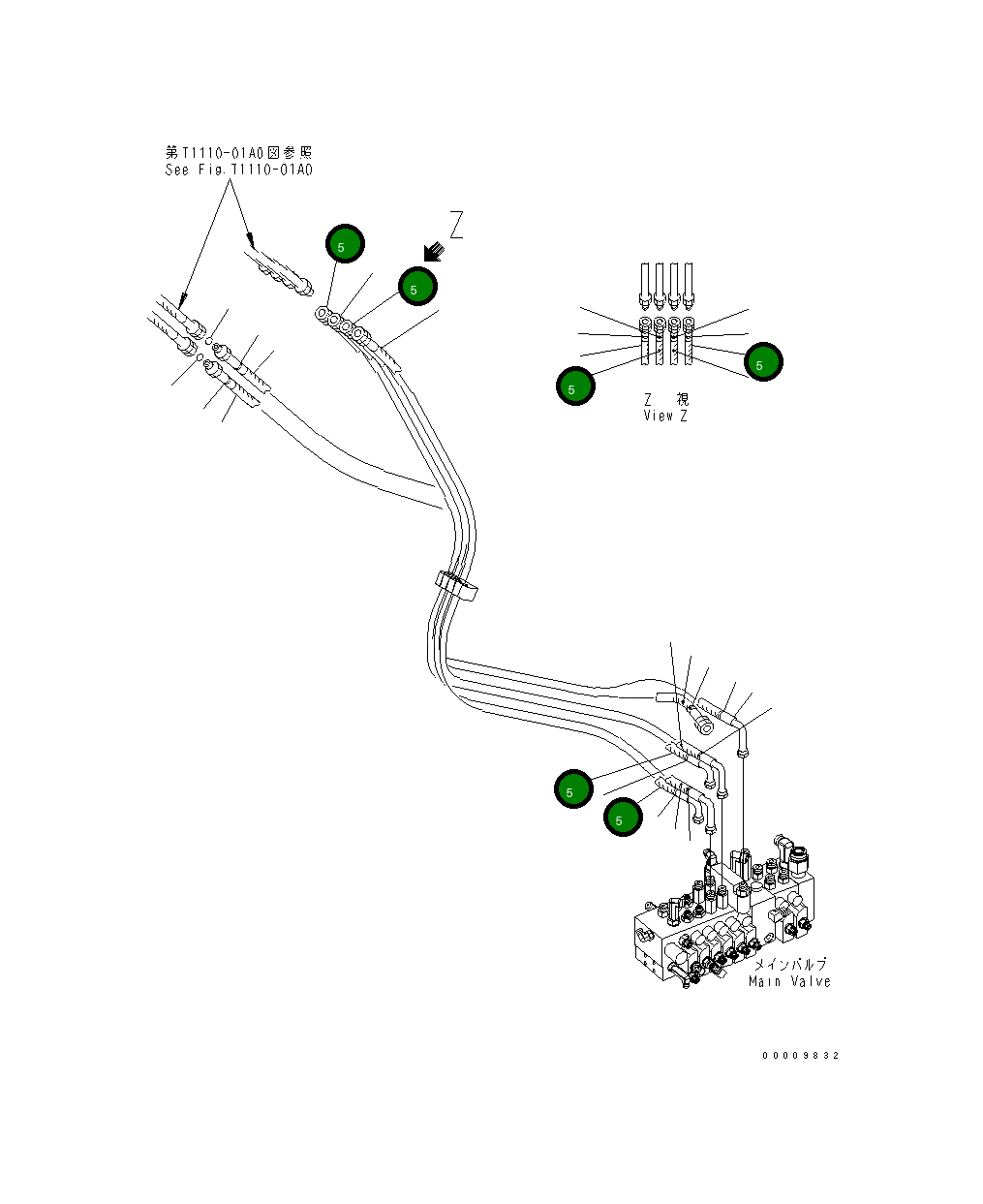 Шланг 22F-62-22790 Komatsu