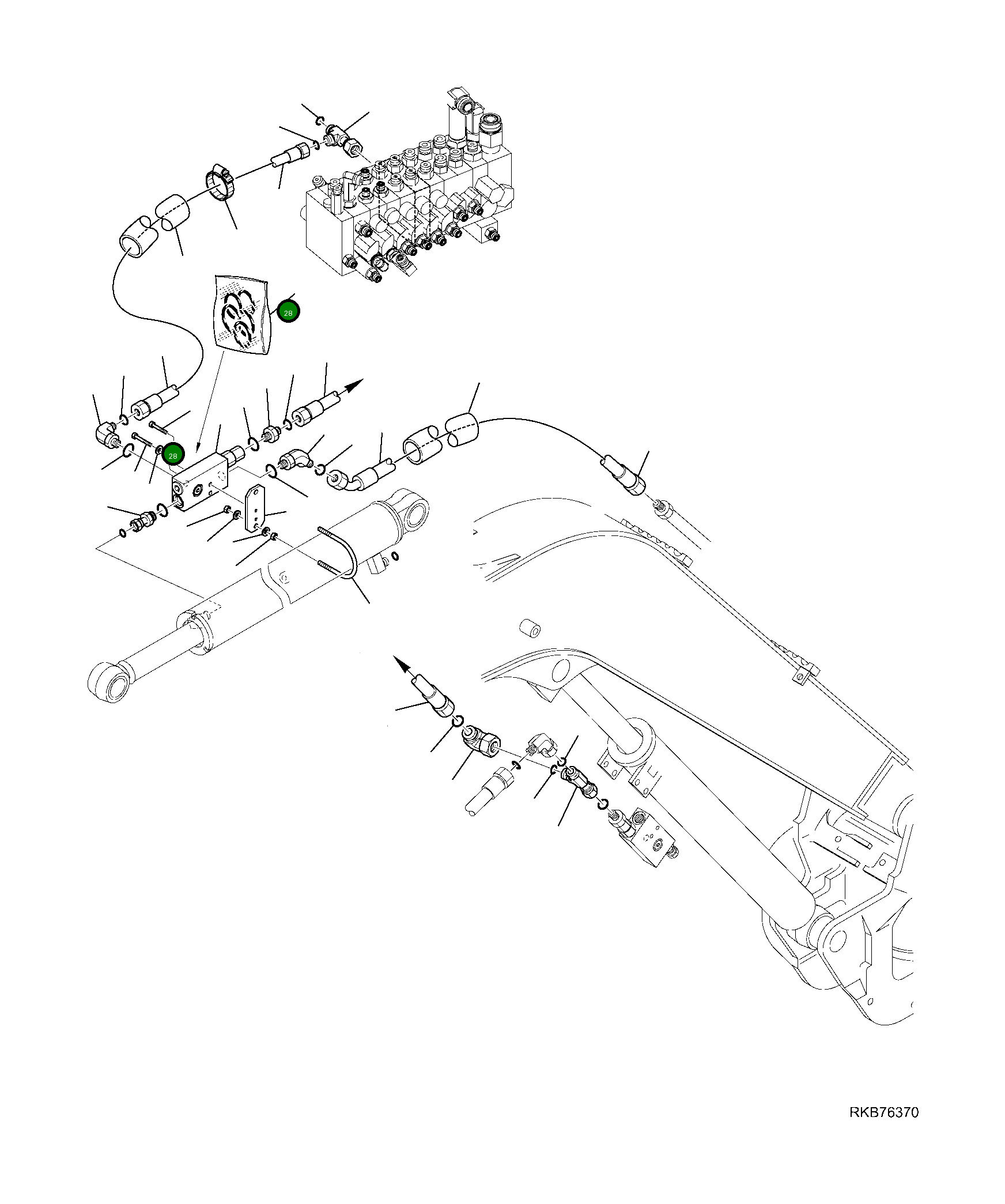 Шланг 22L-09-R4030 Komatsu