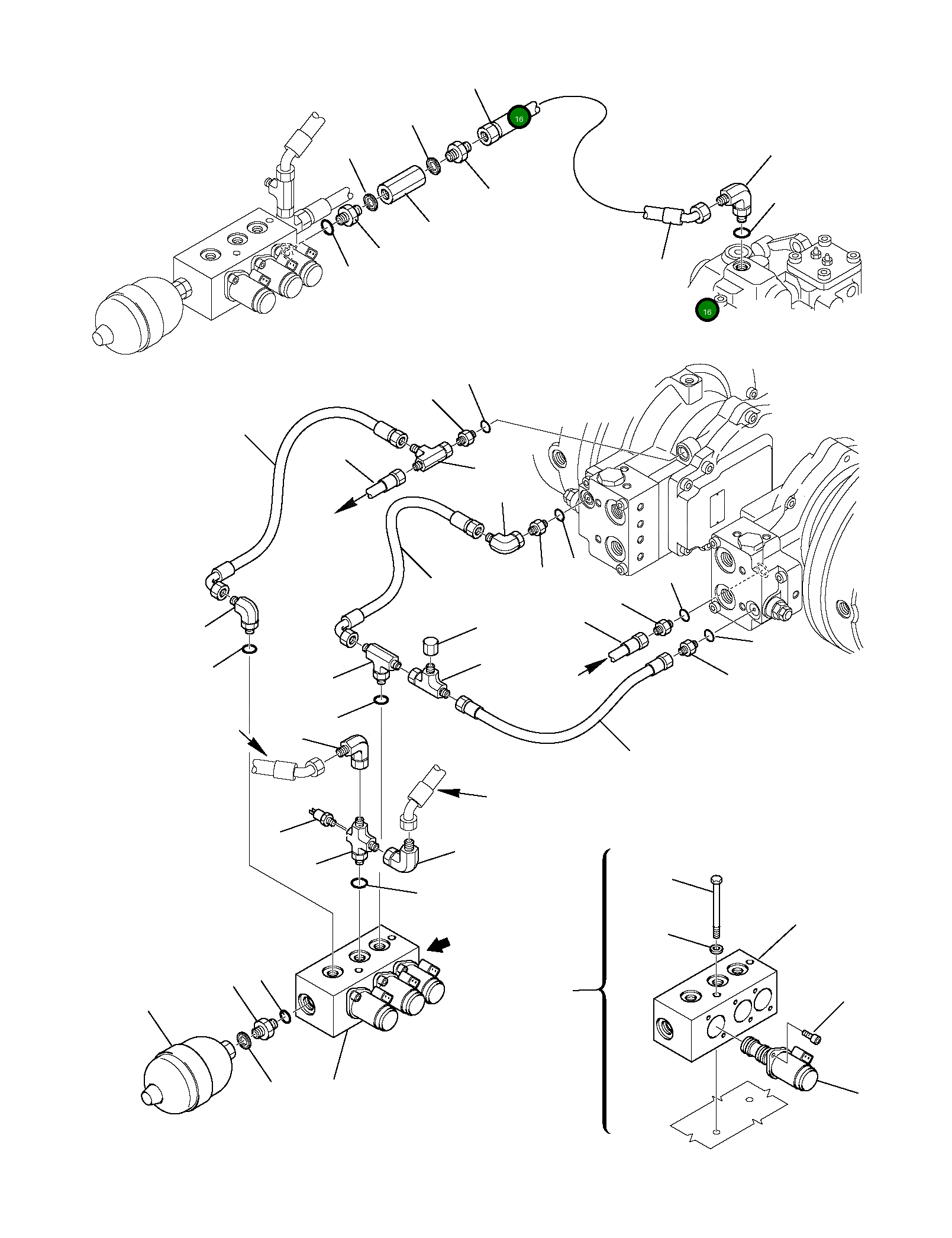 Шланг 37A-62-12211 Komatsu