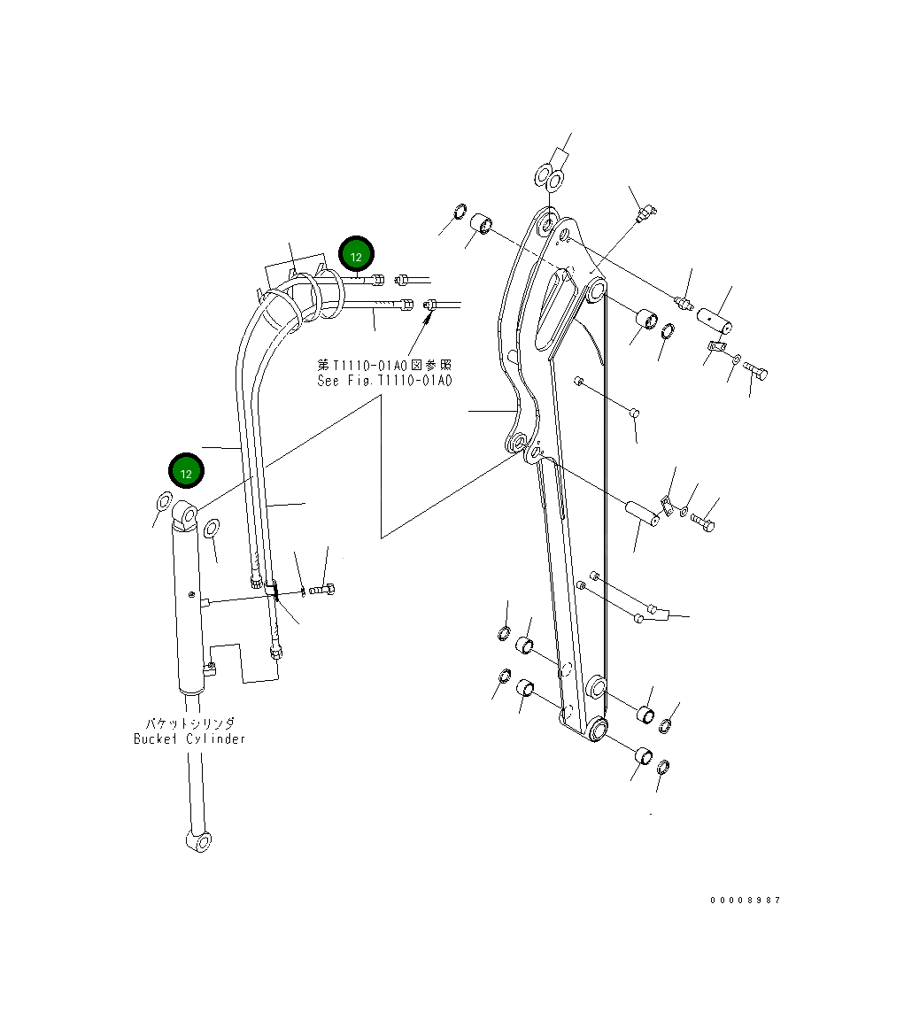 Шланг 22L-943-2221 Komatsu