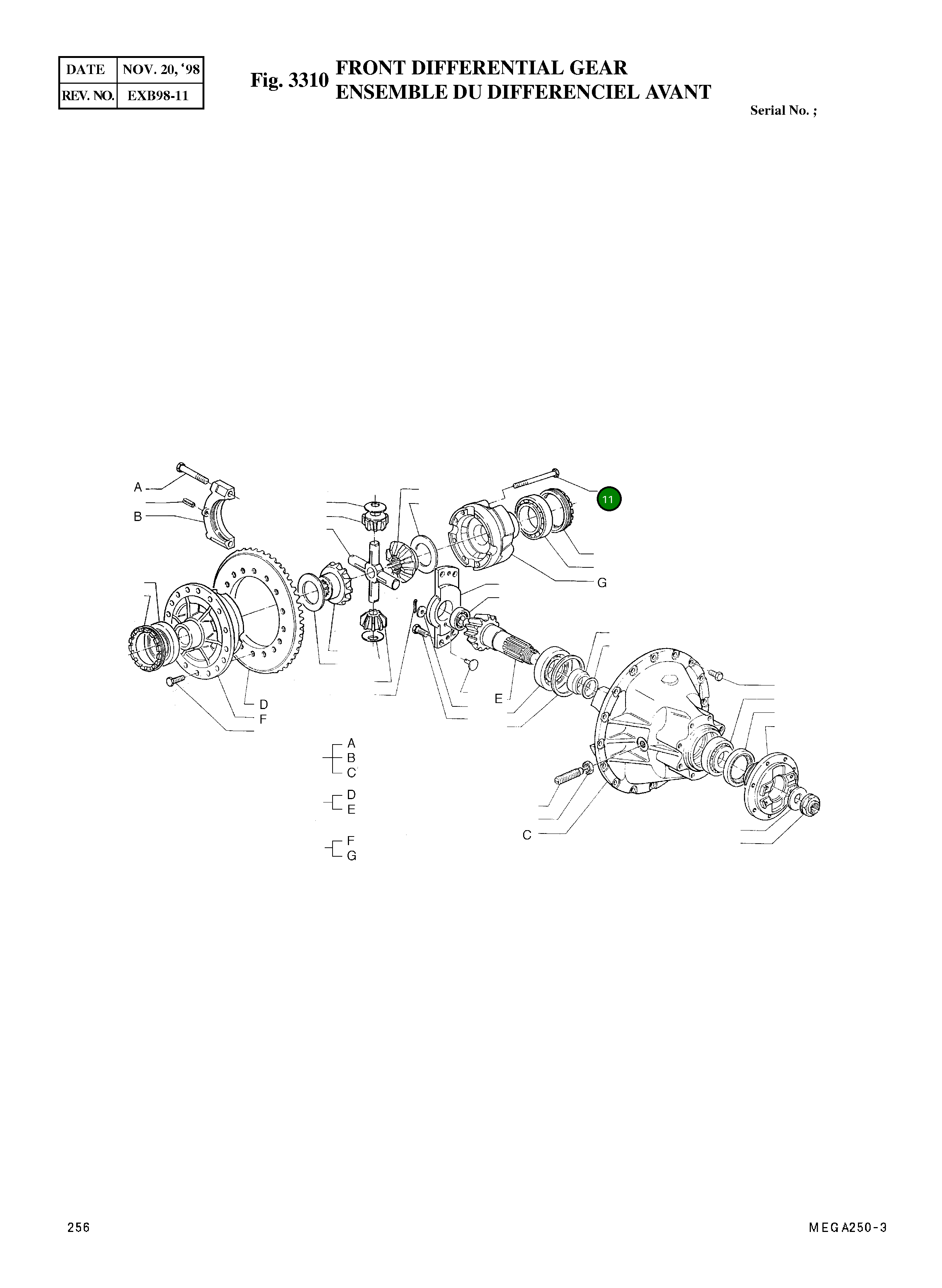 Винт M12X100 70268 Komatsu