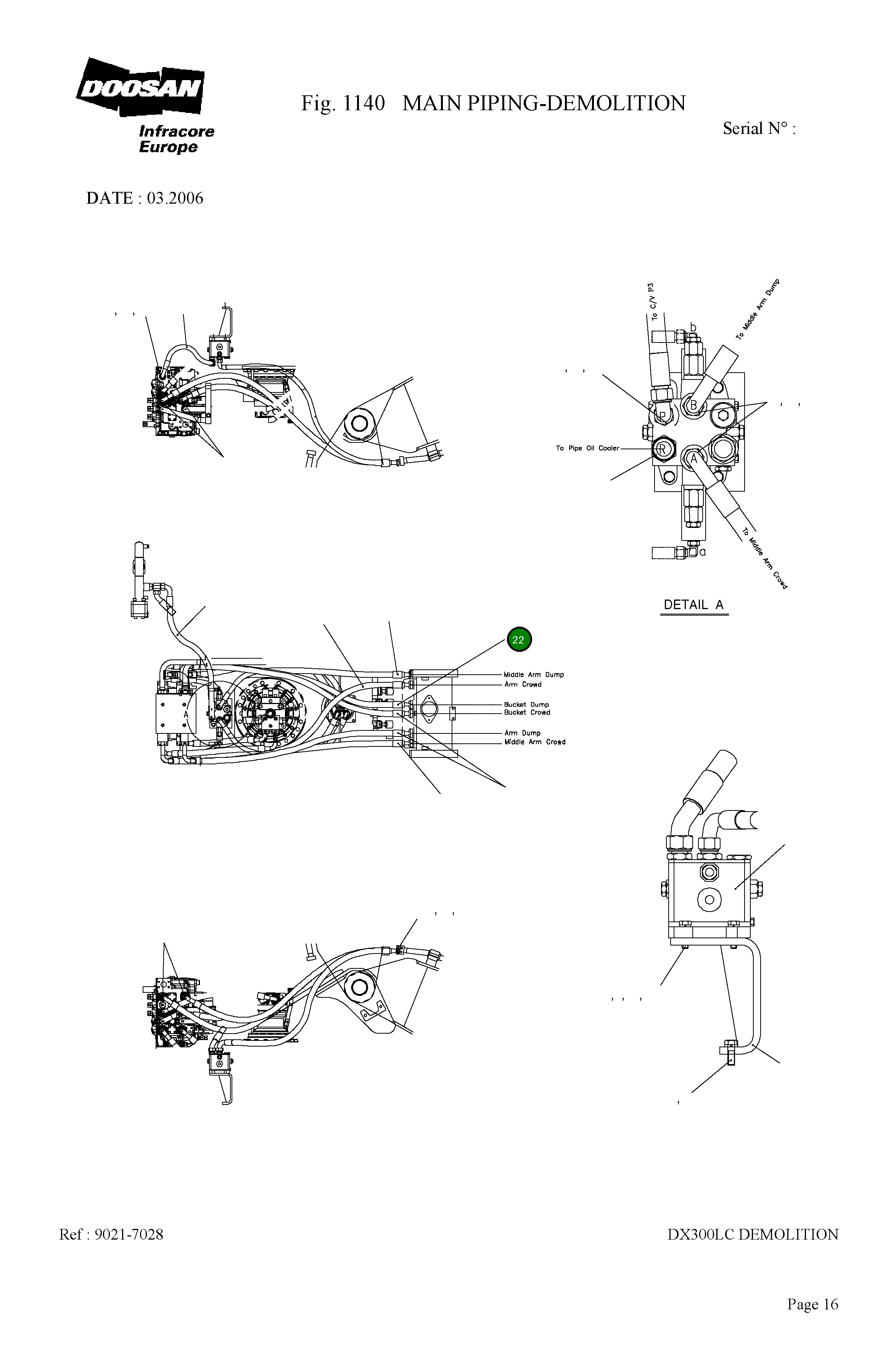 Шланг 9184-1013D17 Komatsu
