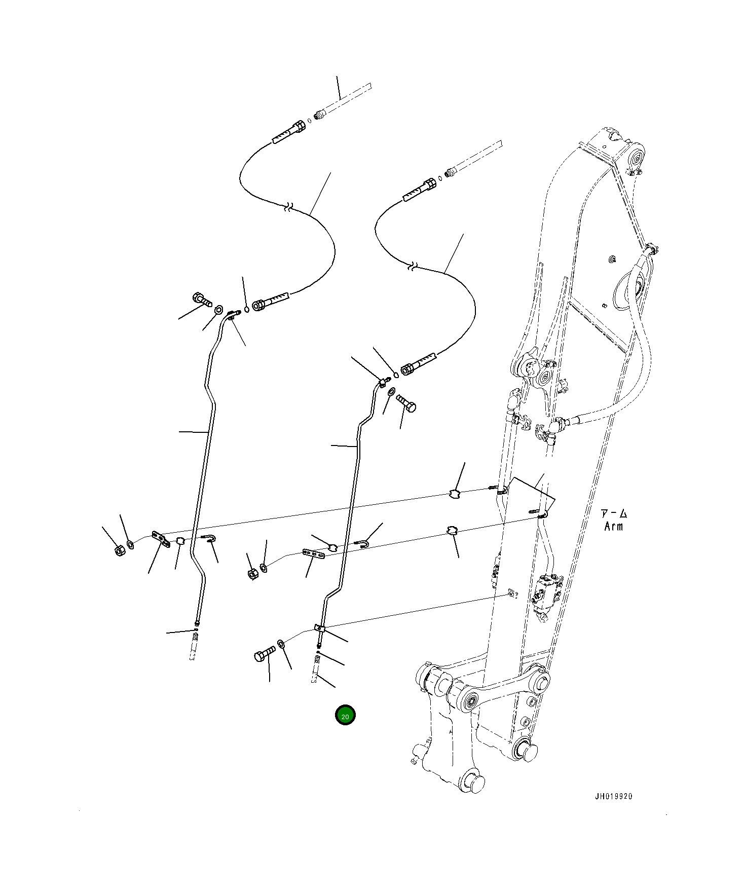 Шланг 77A-915-4321 Komatsu