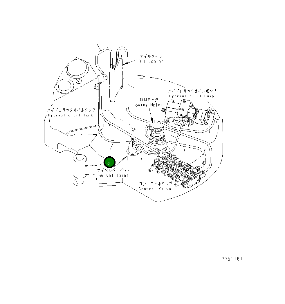 Шланг YM172164-78451 Komatsu