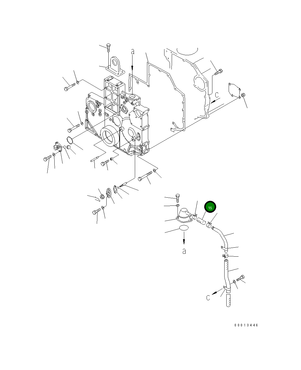 Шланг 6215-51-6611 Komatsu