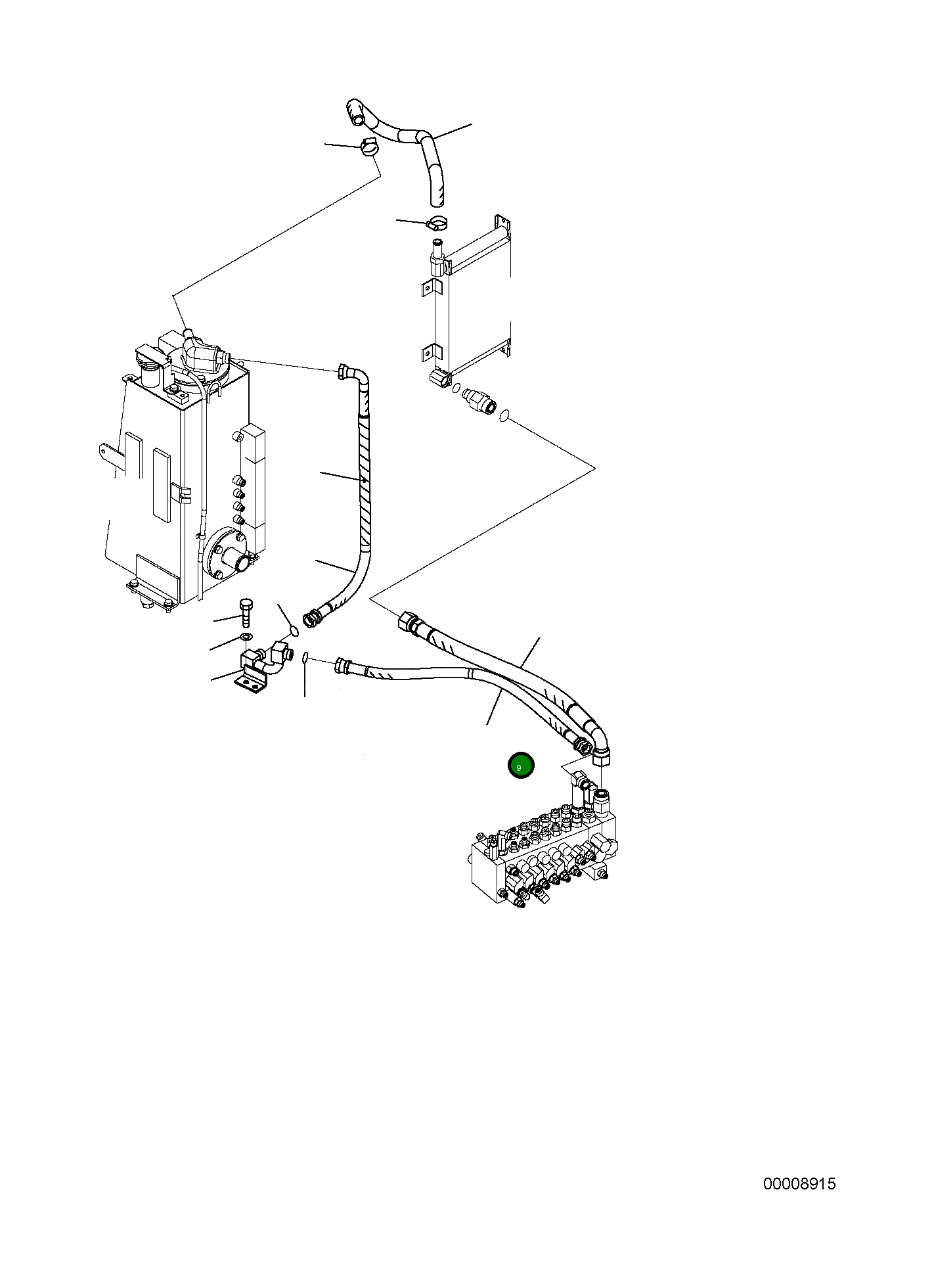 Шланг 22L-62-22300 Komatsu