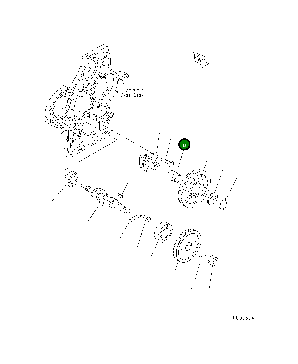 Втулка YM119260-25062 Komatsu