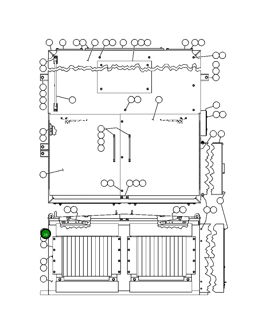 Винт с цилиндрической головкой - M8 X 1 1/4" X 16 MM0592 Komatsu