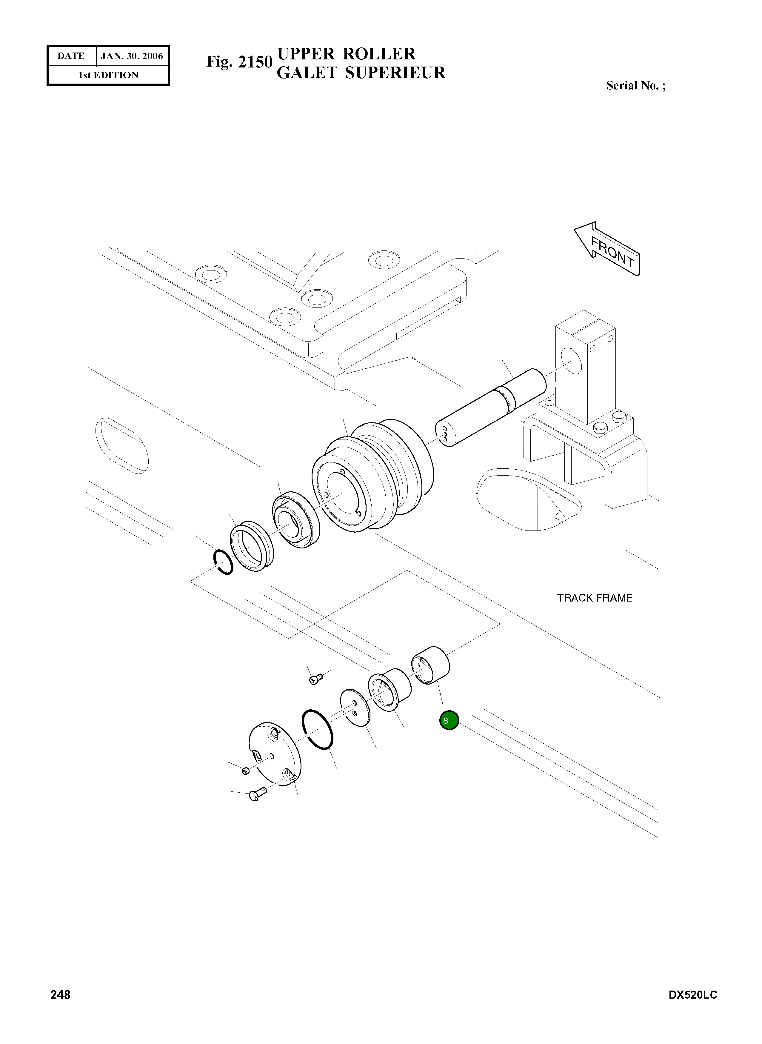 Втулка K1000925 Komatsu