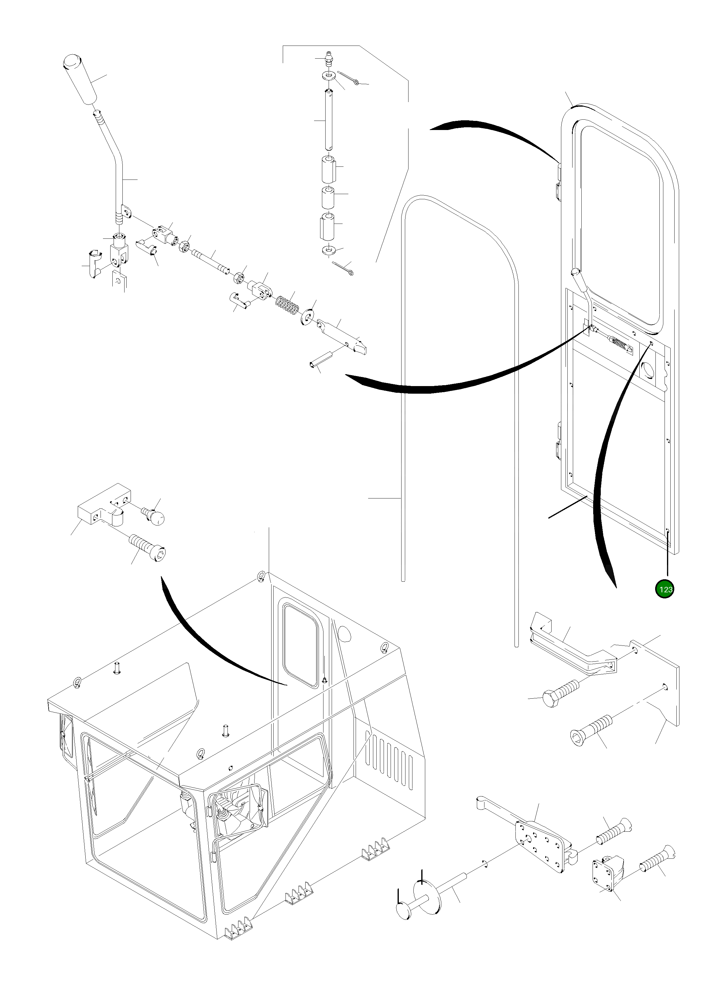 Вытяжная заклёпка-гайка 770 081 73 Komatsu