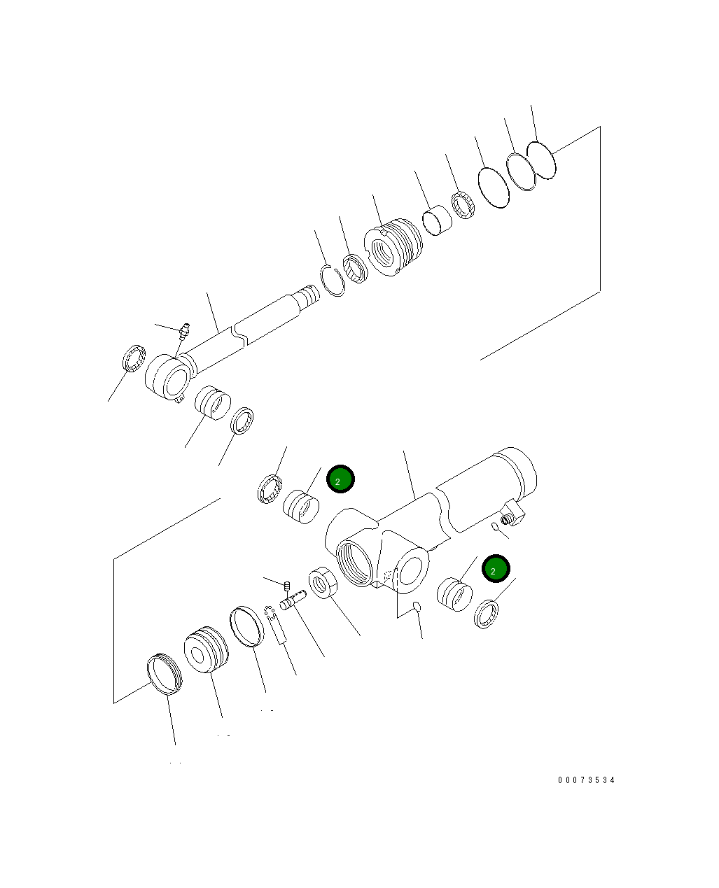 Втулка 707-76-65550 Komatsu