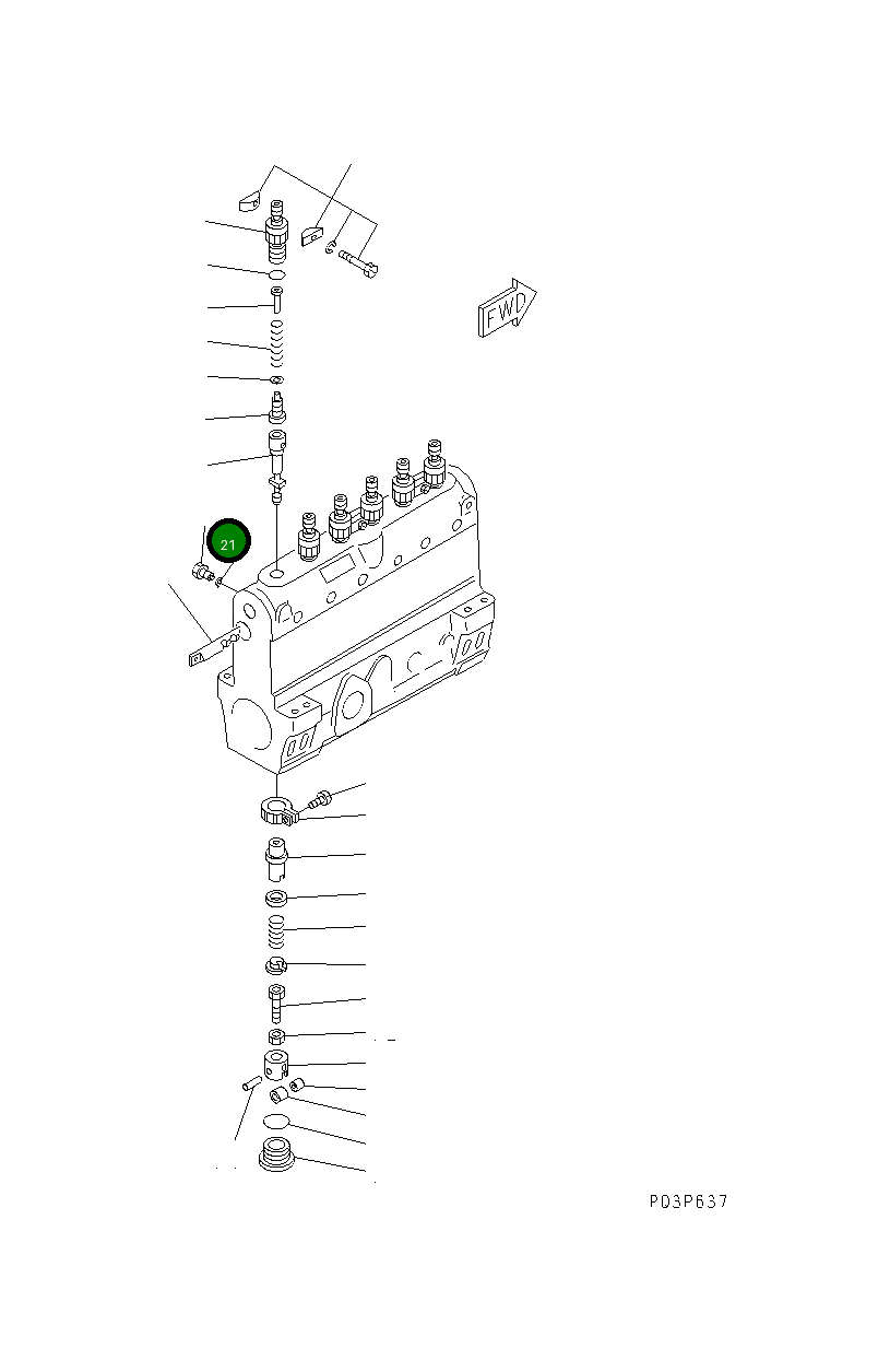 Винт DK133226-0700 Komatsu