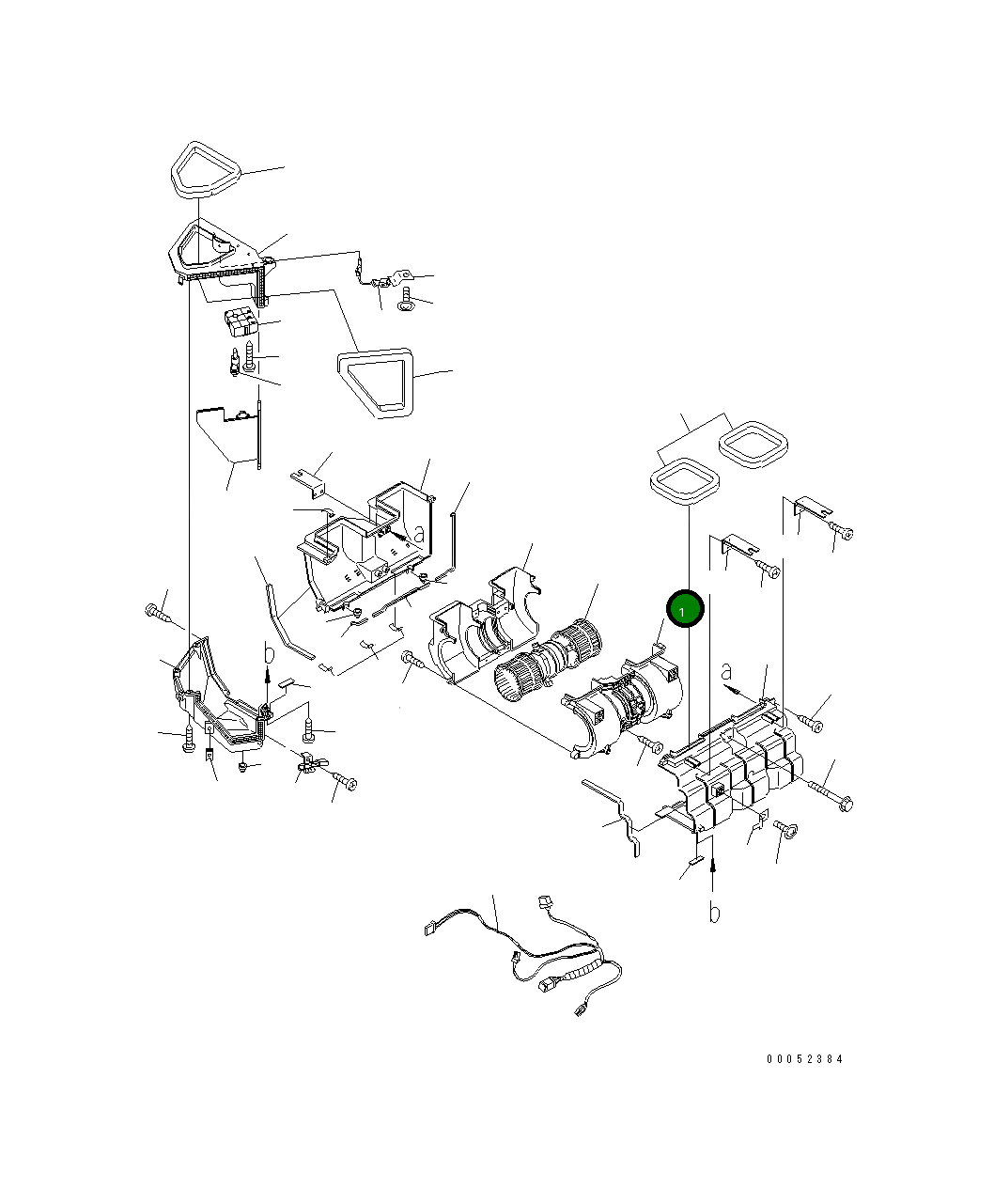 Воздуходувка, в сборе 423-07-31800 Komatsu