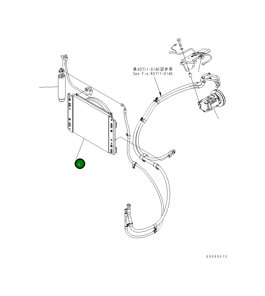 Воздуходувка, в сборе ND022740-3990 Komatsu