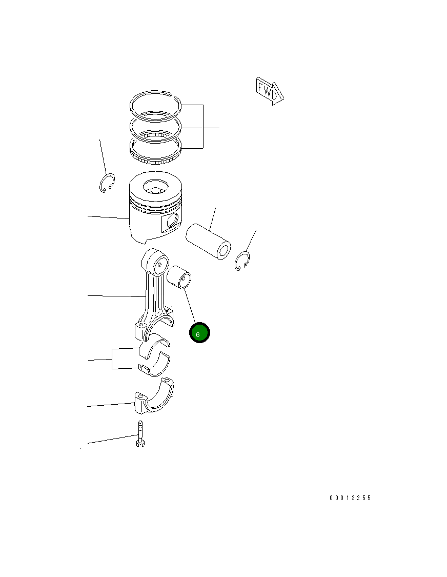 Втулка YM129900-23910 Komatsu