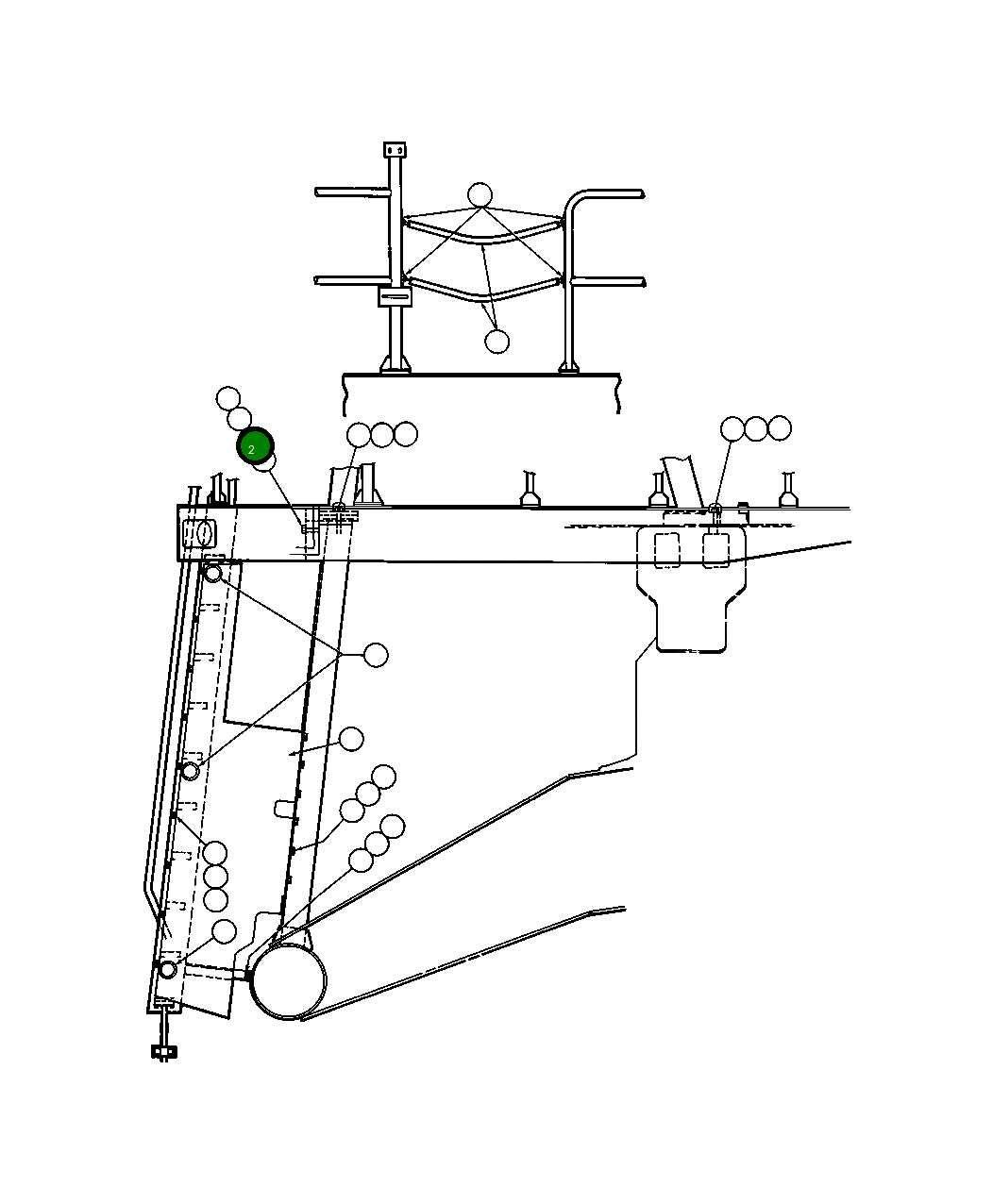 Винт с цилиндрической головкой - 5/8" - 11NC X 3 1/4" C1635 Komatsu