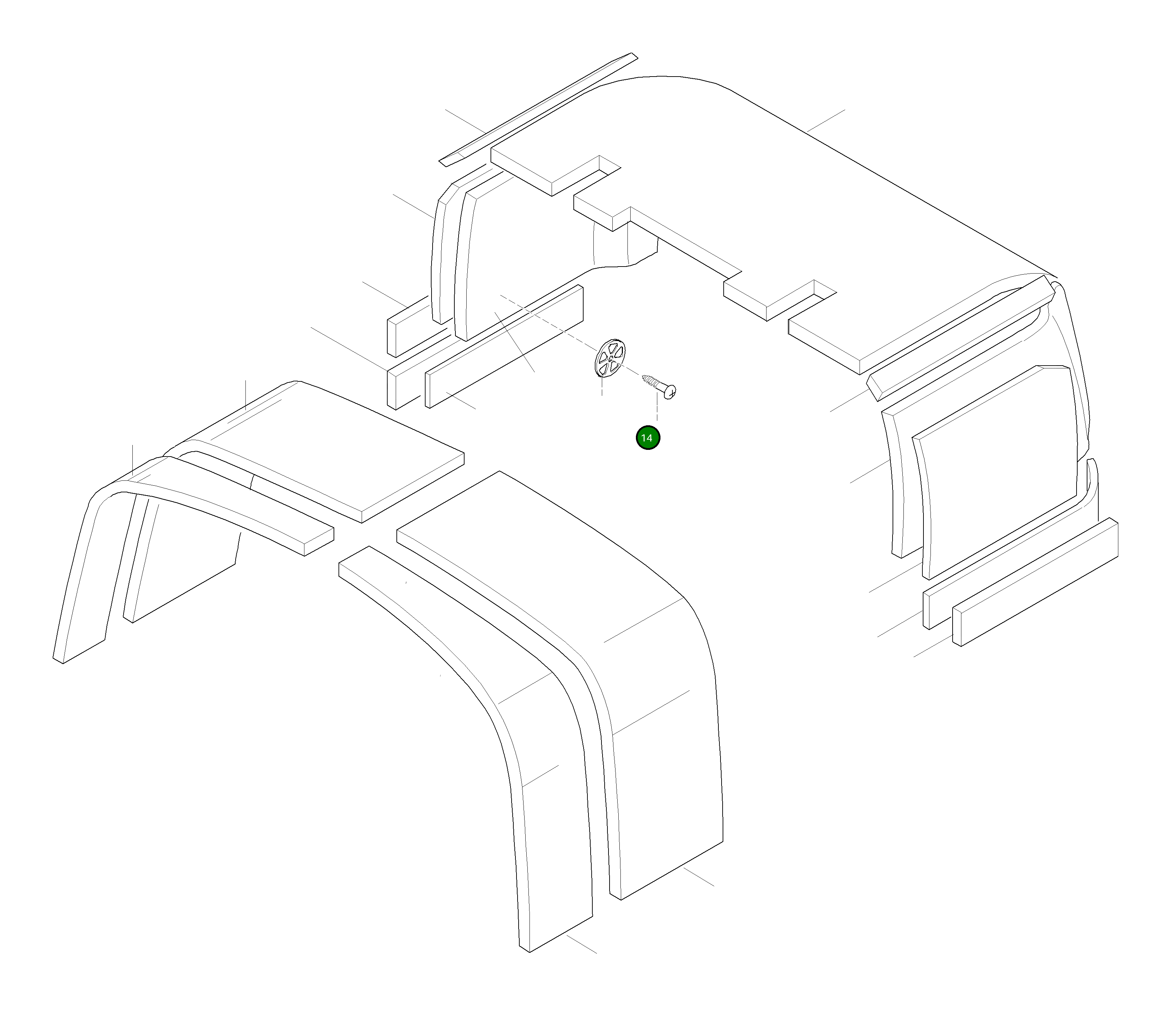 Винт 42U-54-11150 Komatsu