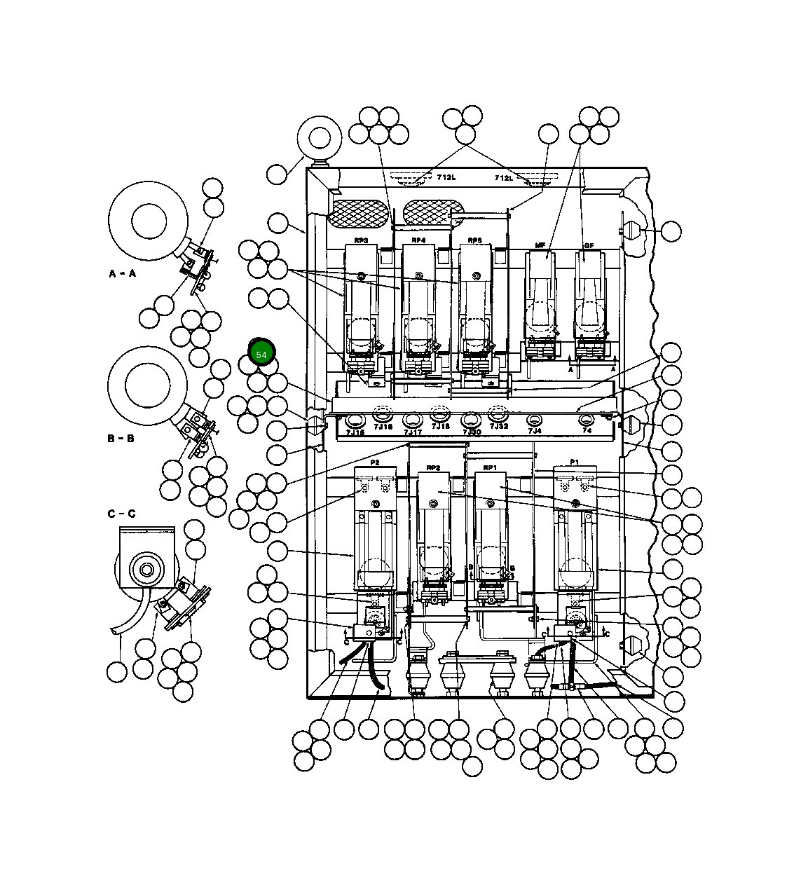 Винт с цилиндрической головкой - 5/16" - 18NC X 1" TR4731 Komatsu