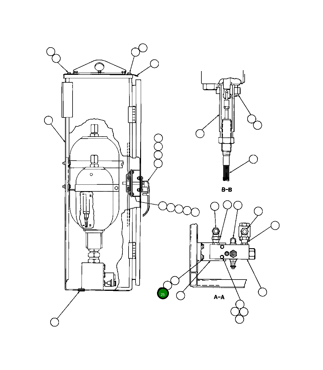 Винт с цилиндрической головкой - 1/4" - 20NC X 5/8" C3145 Komatsu