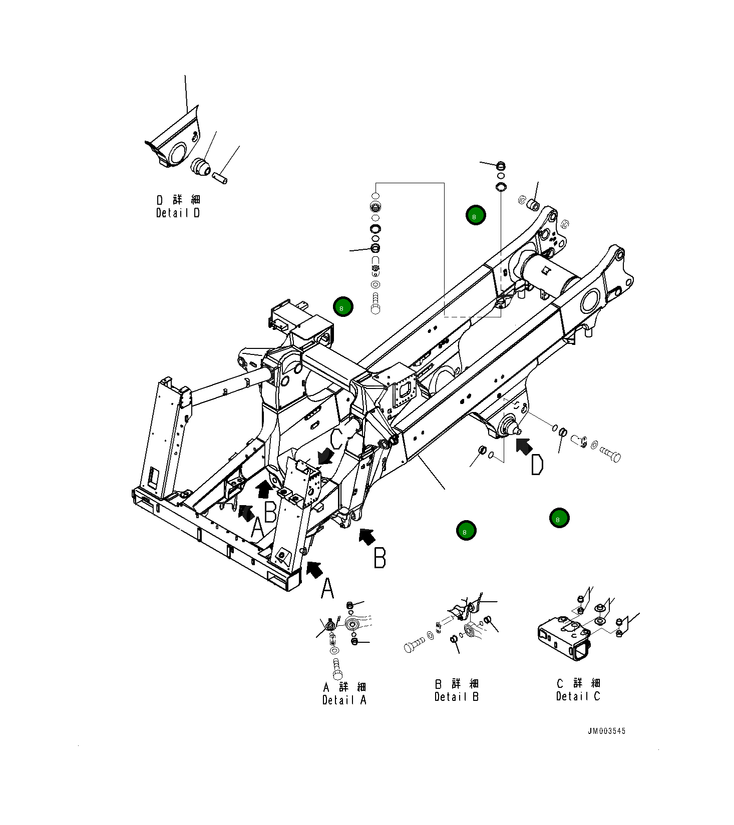 Втулка 561-52-81170 Komatsu