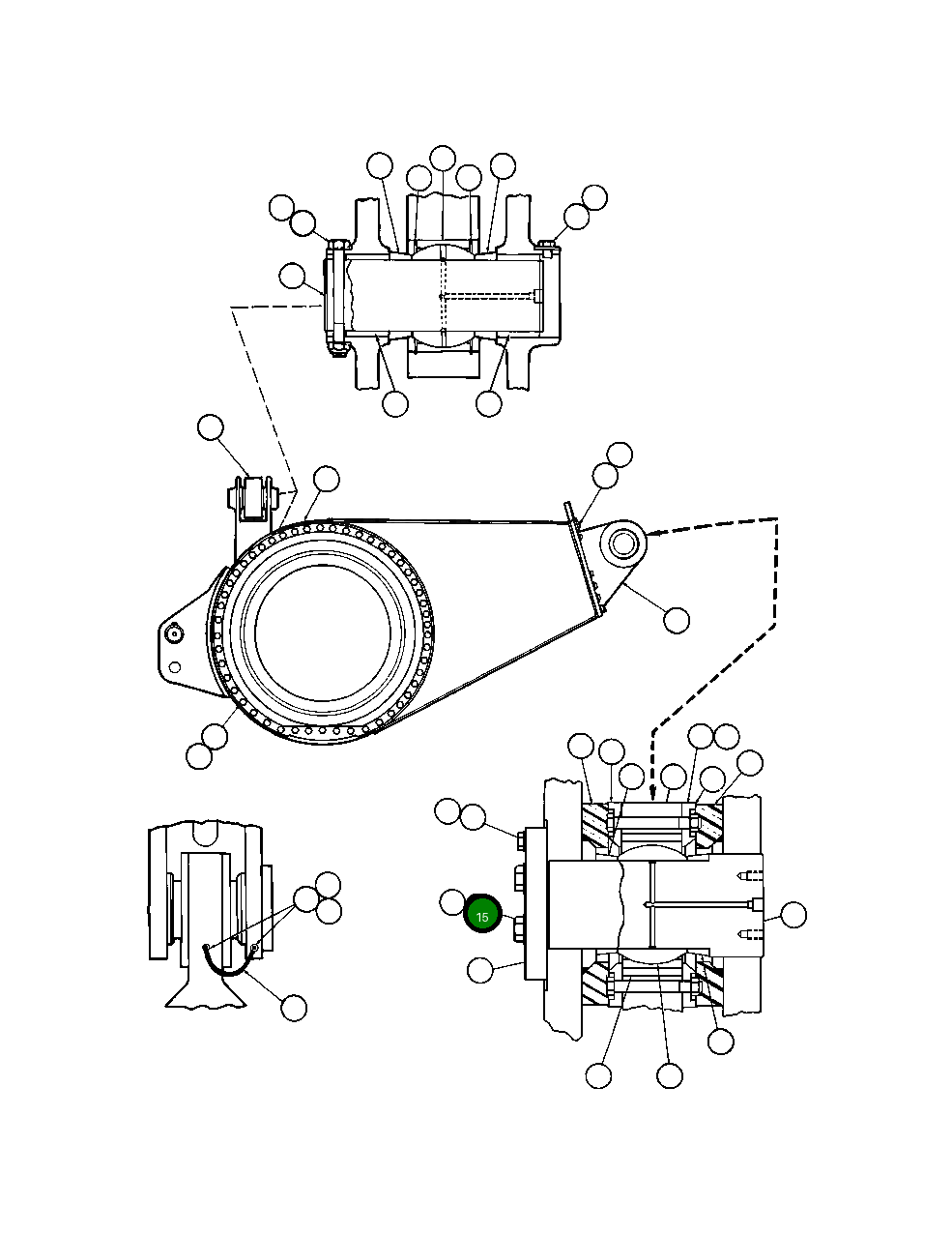 Винт с цилиндрической головкой - 1" - 8NC X 3 1/4" VN9112 Komatsu