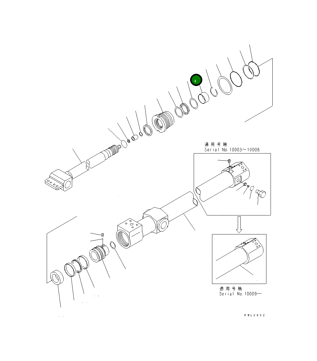 Втулка KB30131-06003 Komatsu