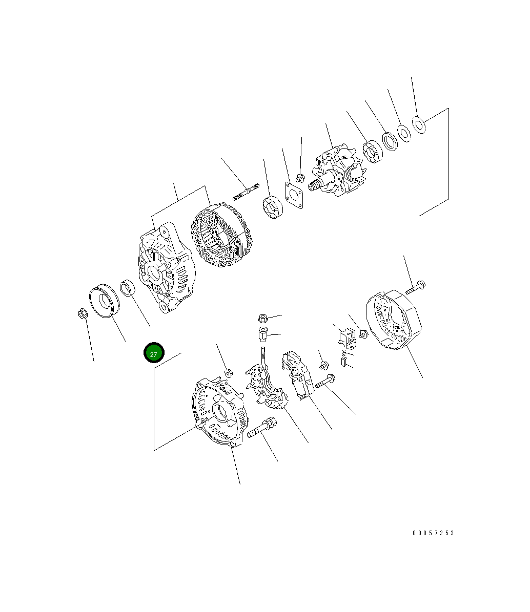 Втулка YM119620-77490 Komatsu