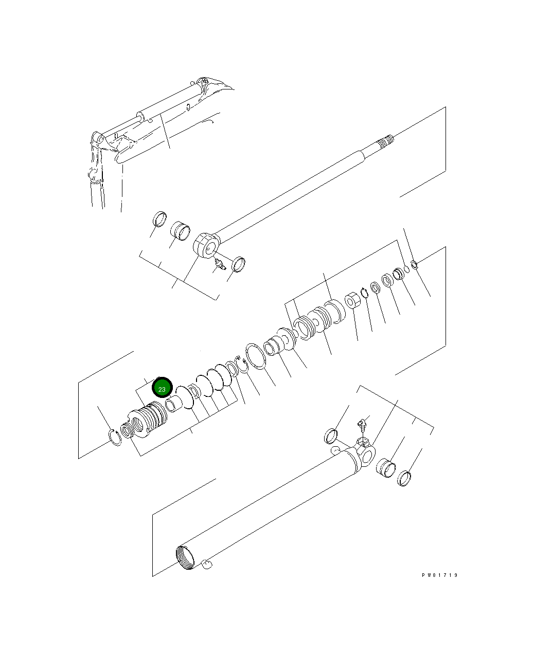 Втулка YM194300-24130 Komatsu