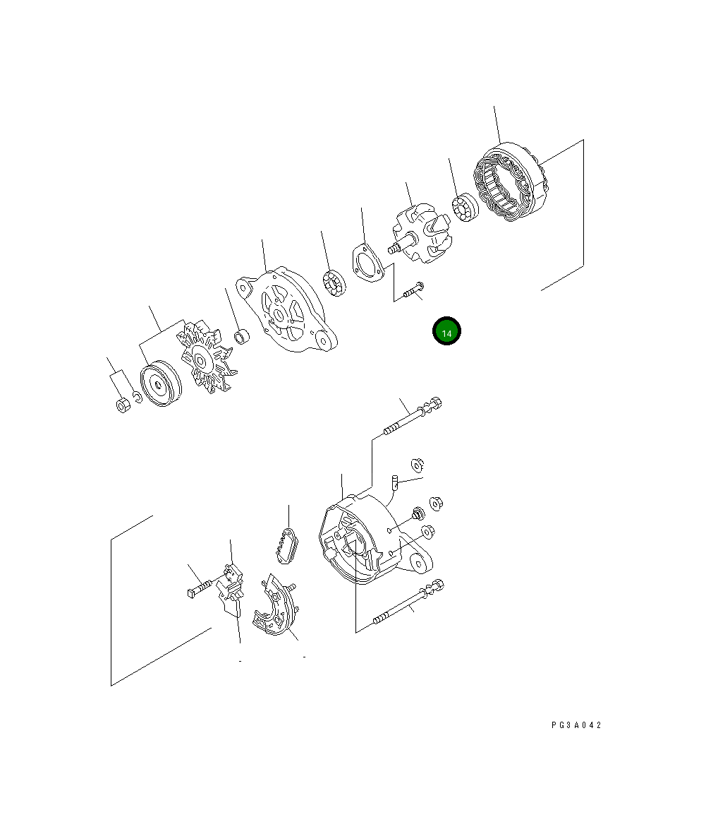 Винт YMXL12010001 Komatsu