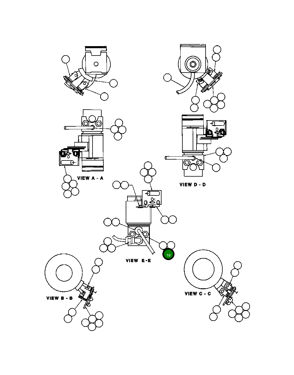Гайка - 5/16" TD1684 Komatsu