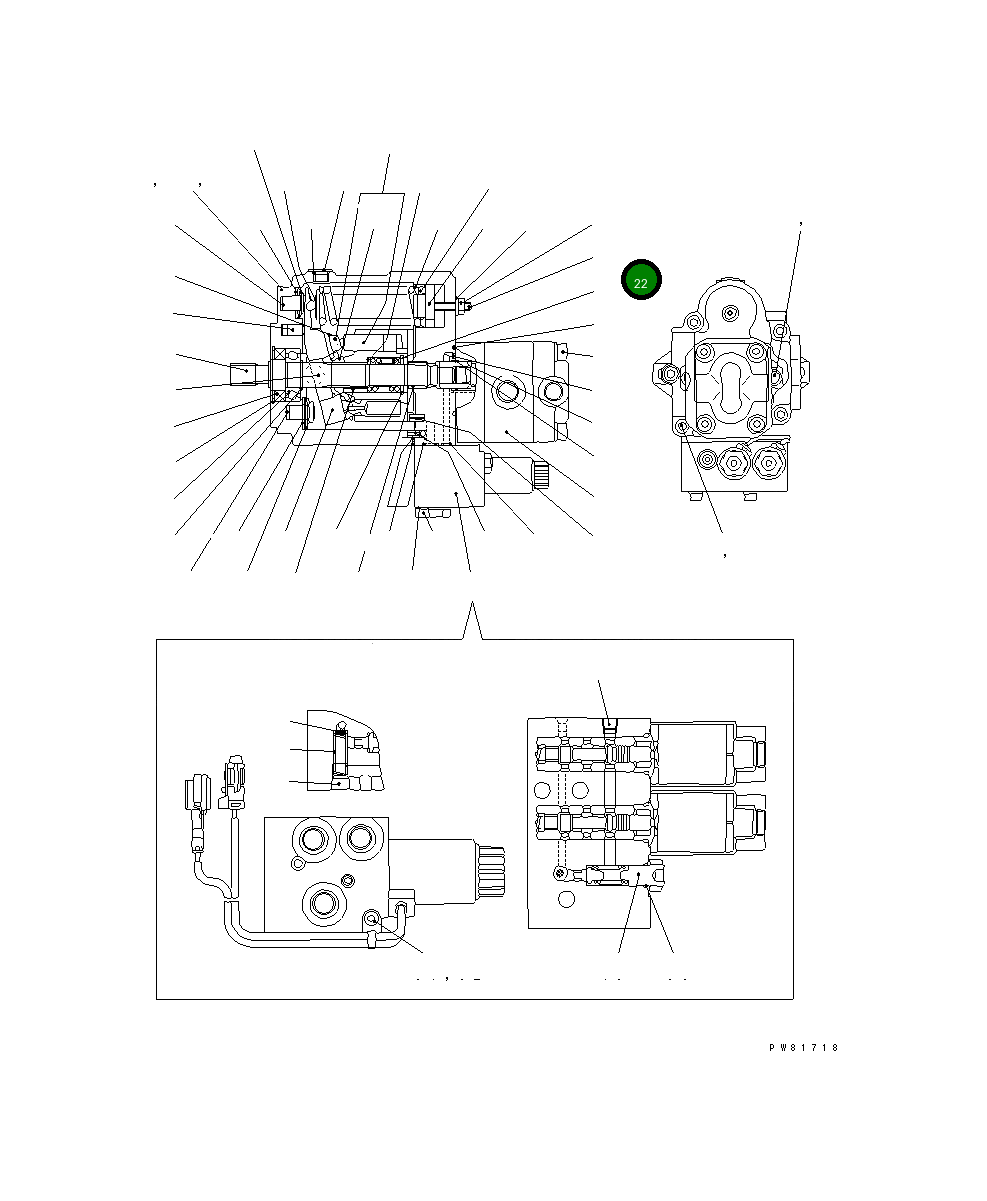Винт YM172422-73560 Komatsu