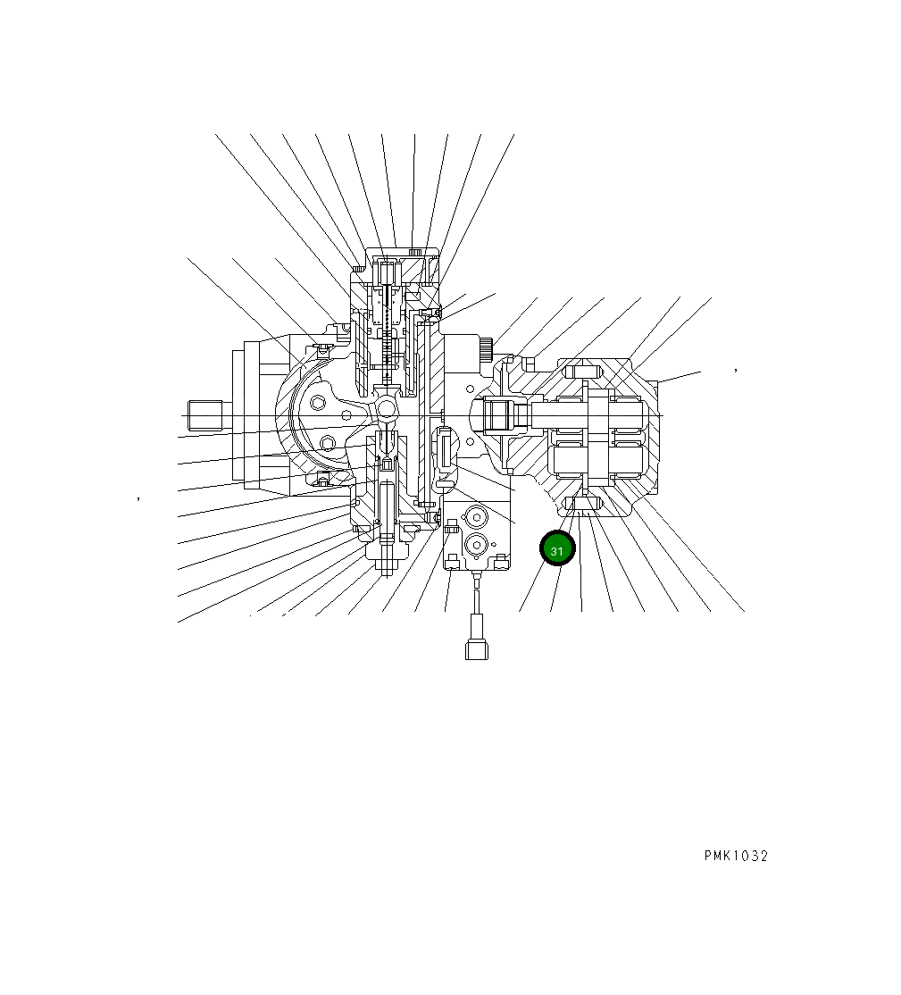 Втулка TM1291-215 Komatsu