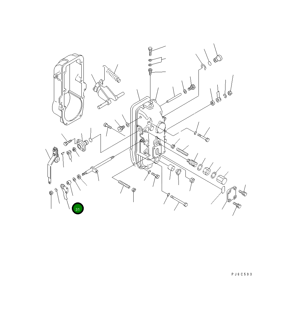 Втулка DK154376-1300 Komatsu